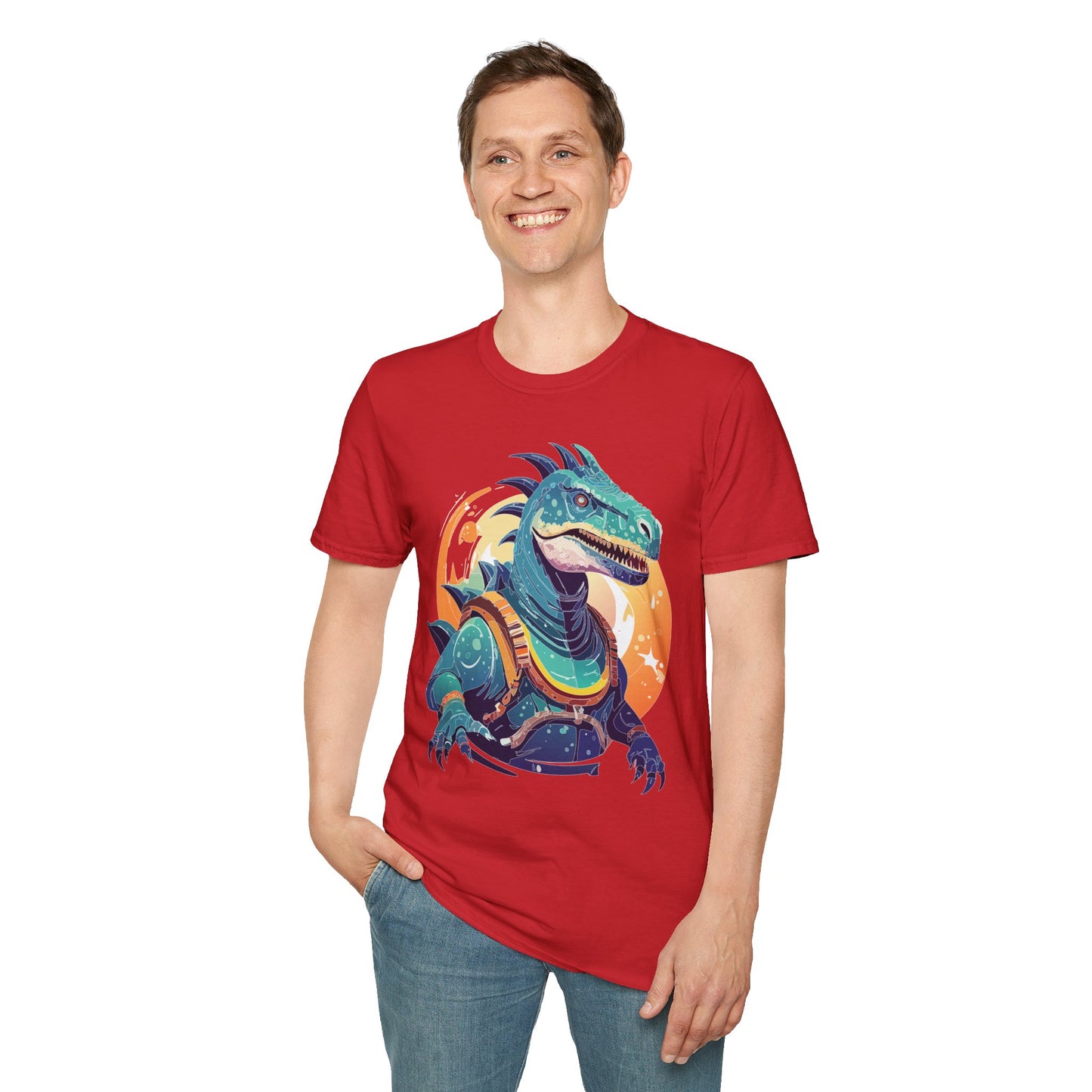 Alien T Shirt Cosmos Design Unisex Softstyle 64000 Graphic Artwork Tee With Aliens