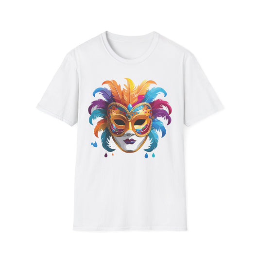 Mask Tee Shirt, Mask Shirt, Shirt with Mask, Masquerade Tees