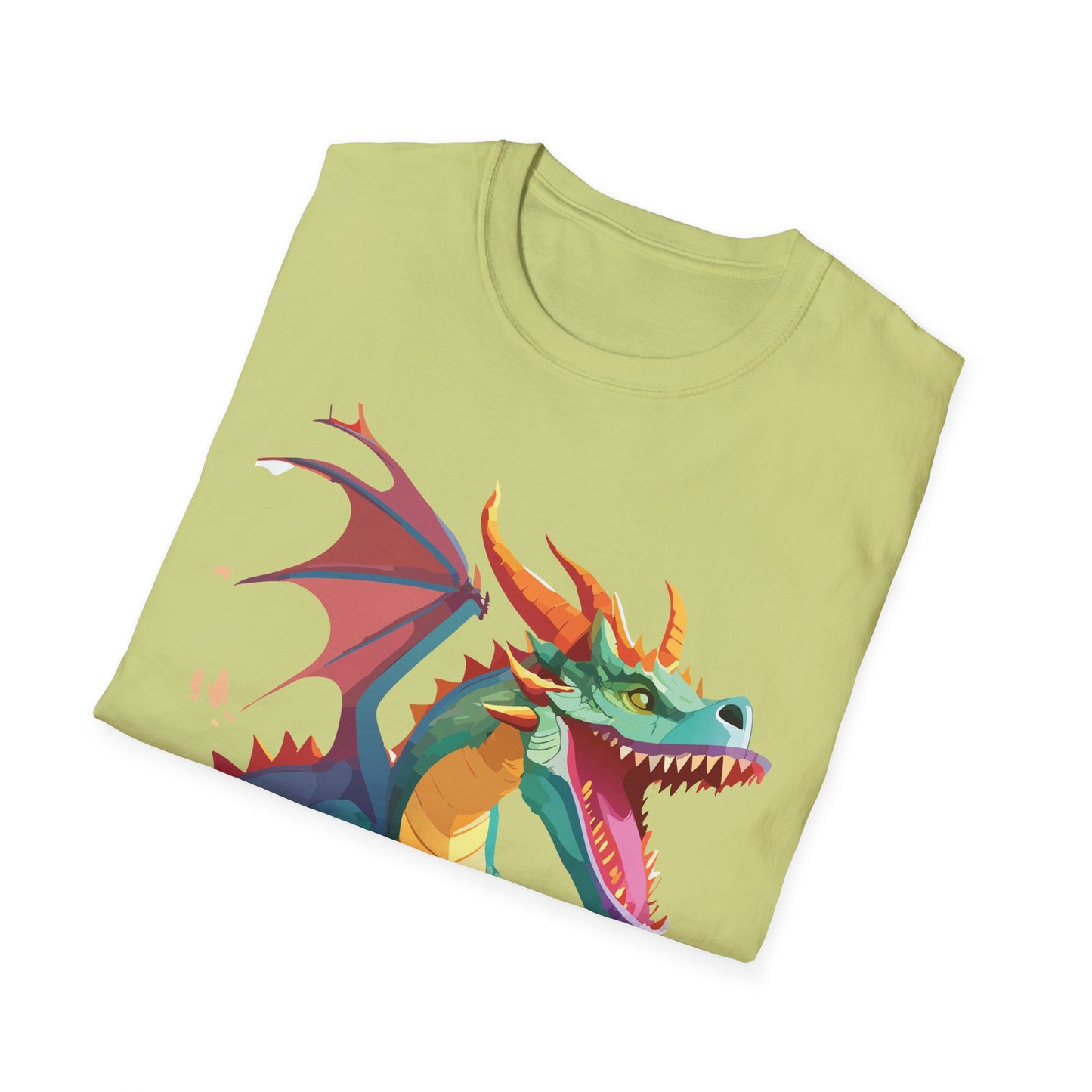 Dragon Graphic T Shirt Unisex Softstyle Cotton Tee Dragon Art Shirt For Men Women