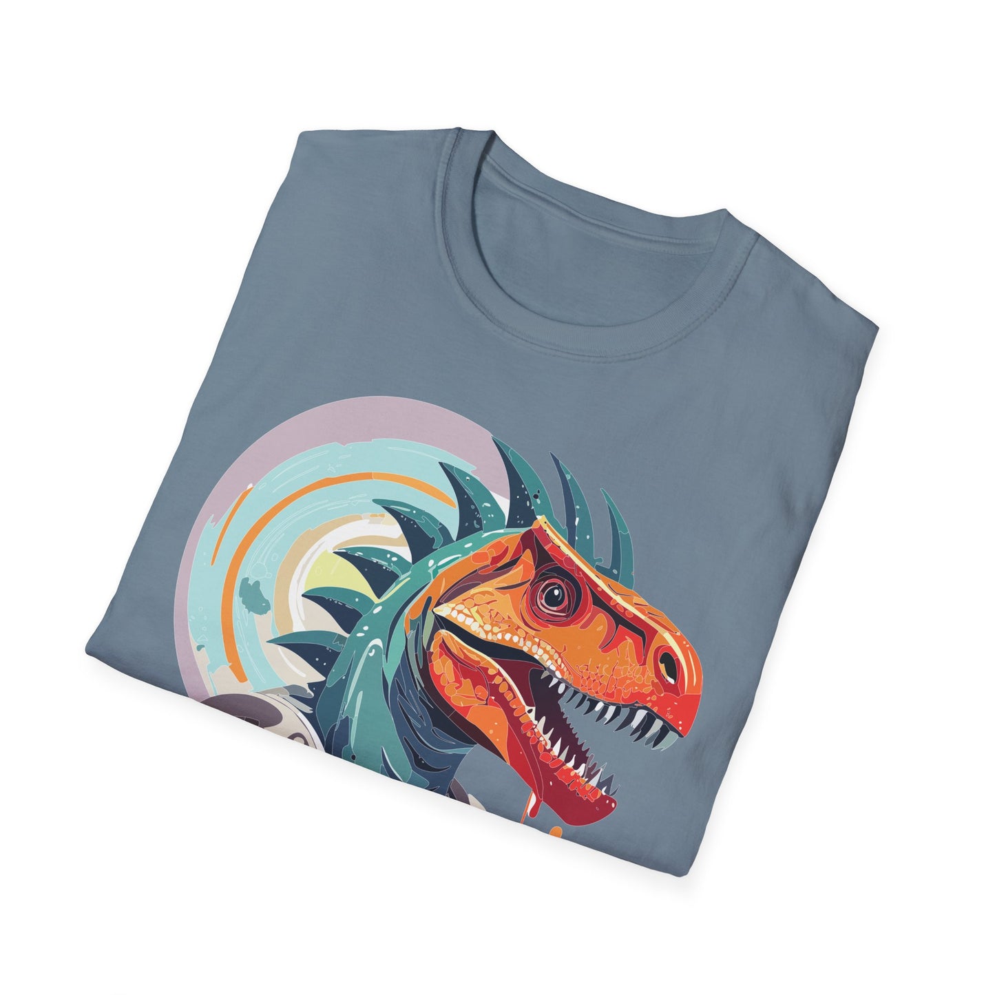 Unisex Gildan Softstyle 64000 Alien T Shirt With Cosmos Space Alien Art Graphic Tee