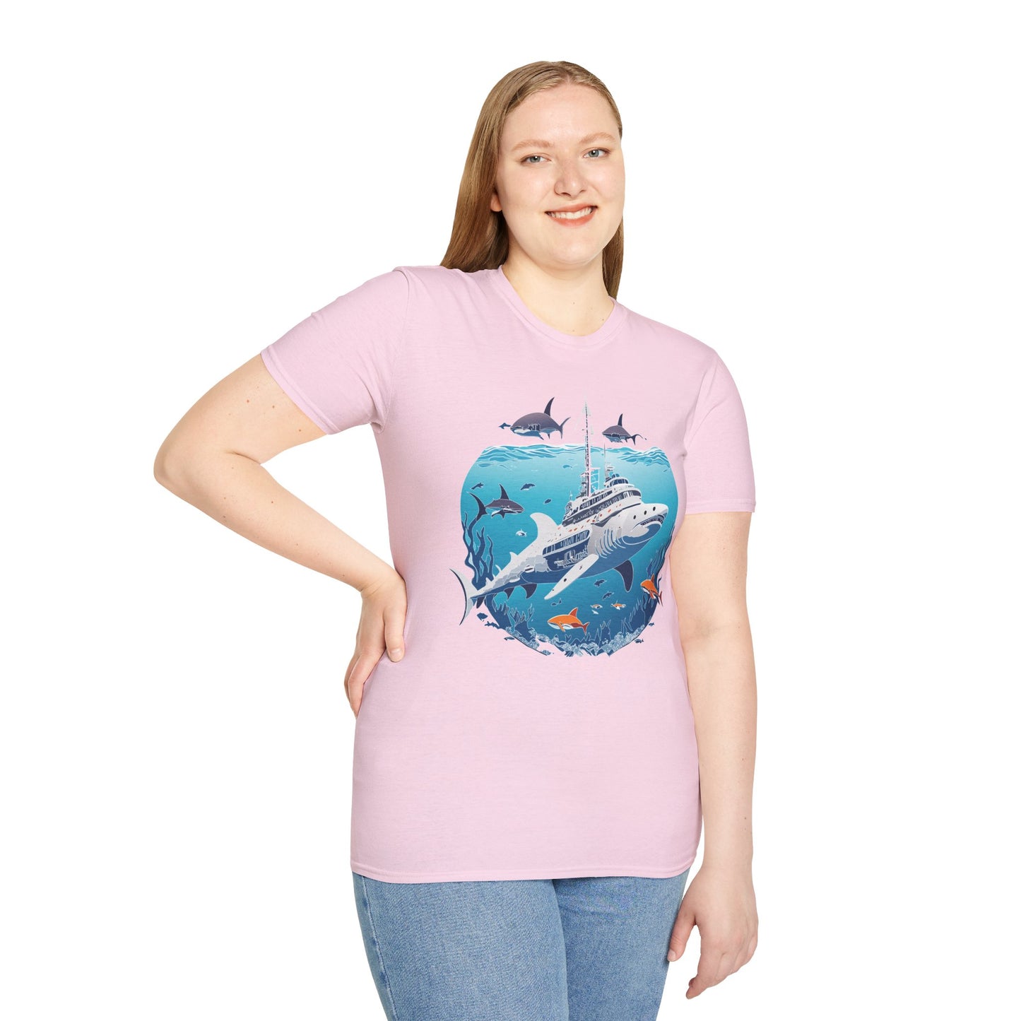 Ocean Tee Shirt, Ocean Shirt, Shirt with Ocean, U boat Tees, Shirt with U-Boat
