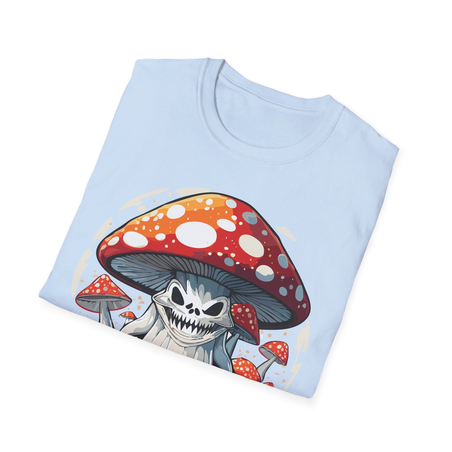 Mashroom Tee Shirt Unisex Softstyle 64000 100 Percent Ring Spun Cotton Funny Mashroom Fungus Design