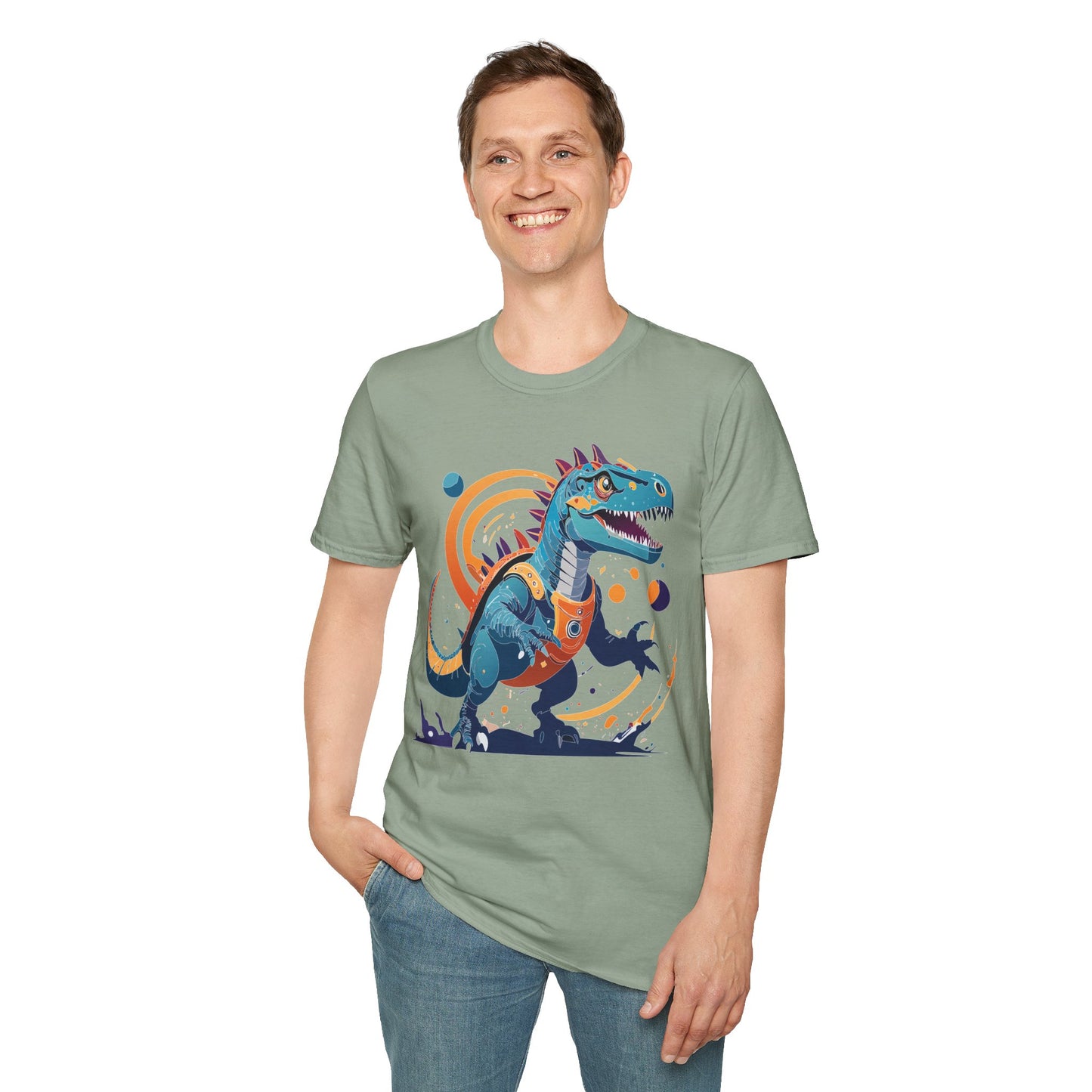 Unisex Alien T Shirt Cosmos Tee With Alien Design Gildan Softstyle 64000 Ring Spun Cotton