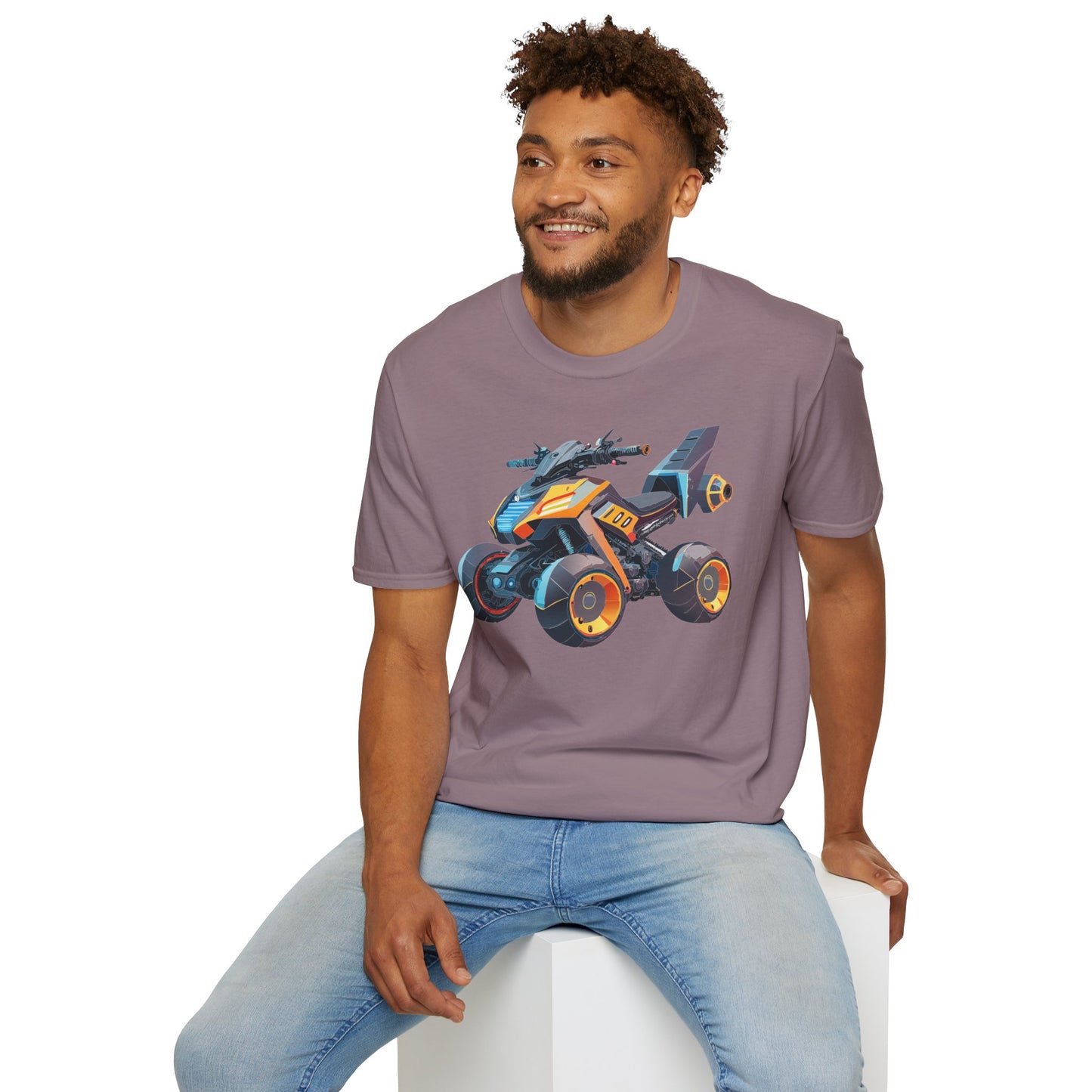 Unisex Bike T Shirt Moto Shirt With Motorcycle Design MTB Tee For Riders One Hundred Percent Cotton