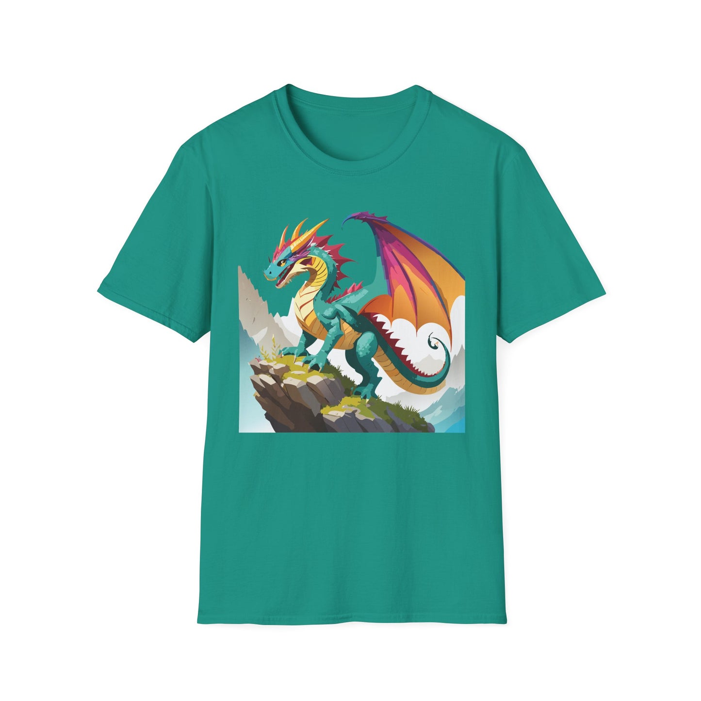 Dragon T Shirt Unisex Dragon Shirt With Animal Art Design Softstyle Cotton Tee Shirt