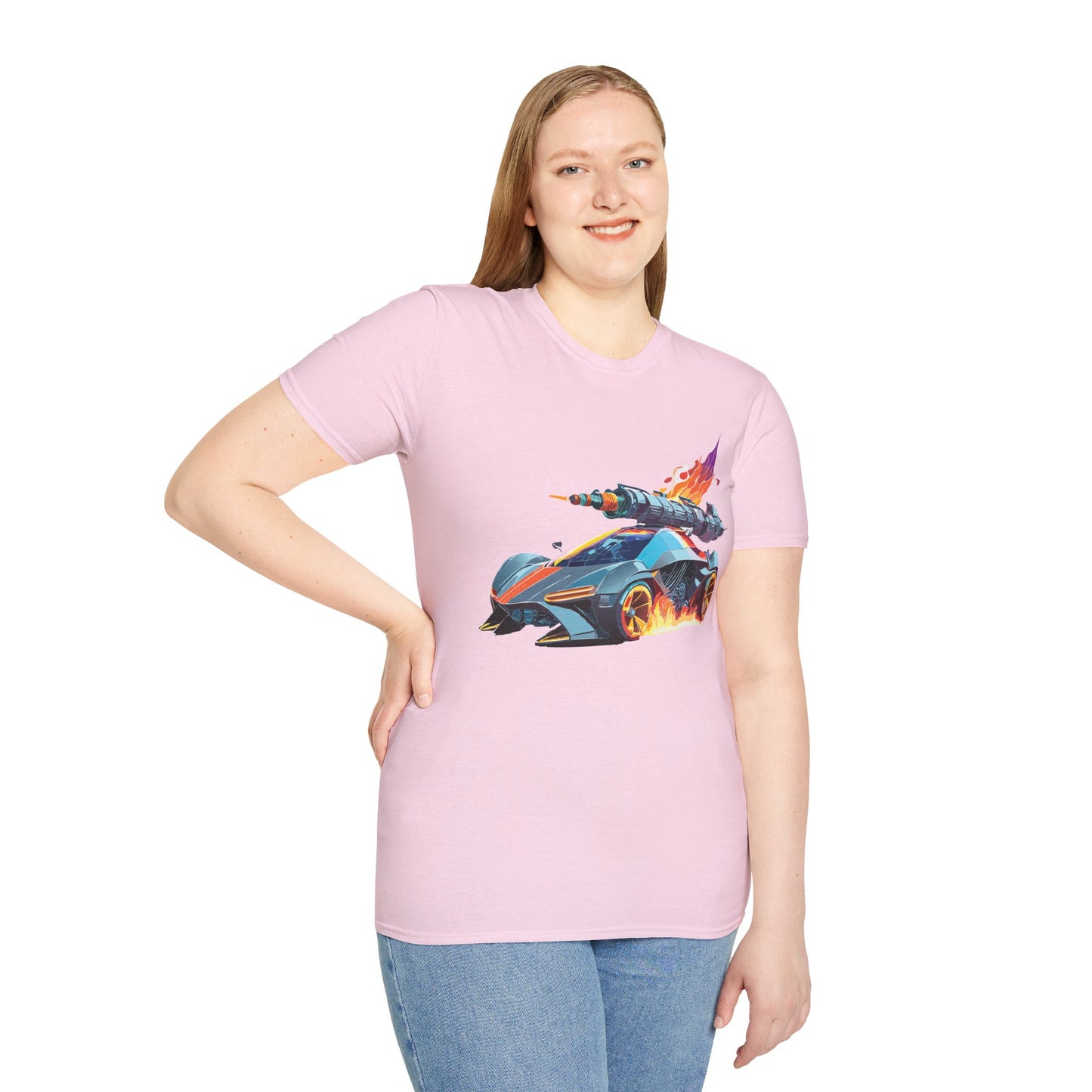 Car T Shirt for Car Lovers Unisex Softstyle Tee 64000 Hot Wheels Design Shirt with Cars