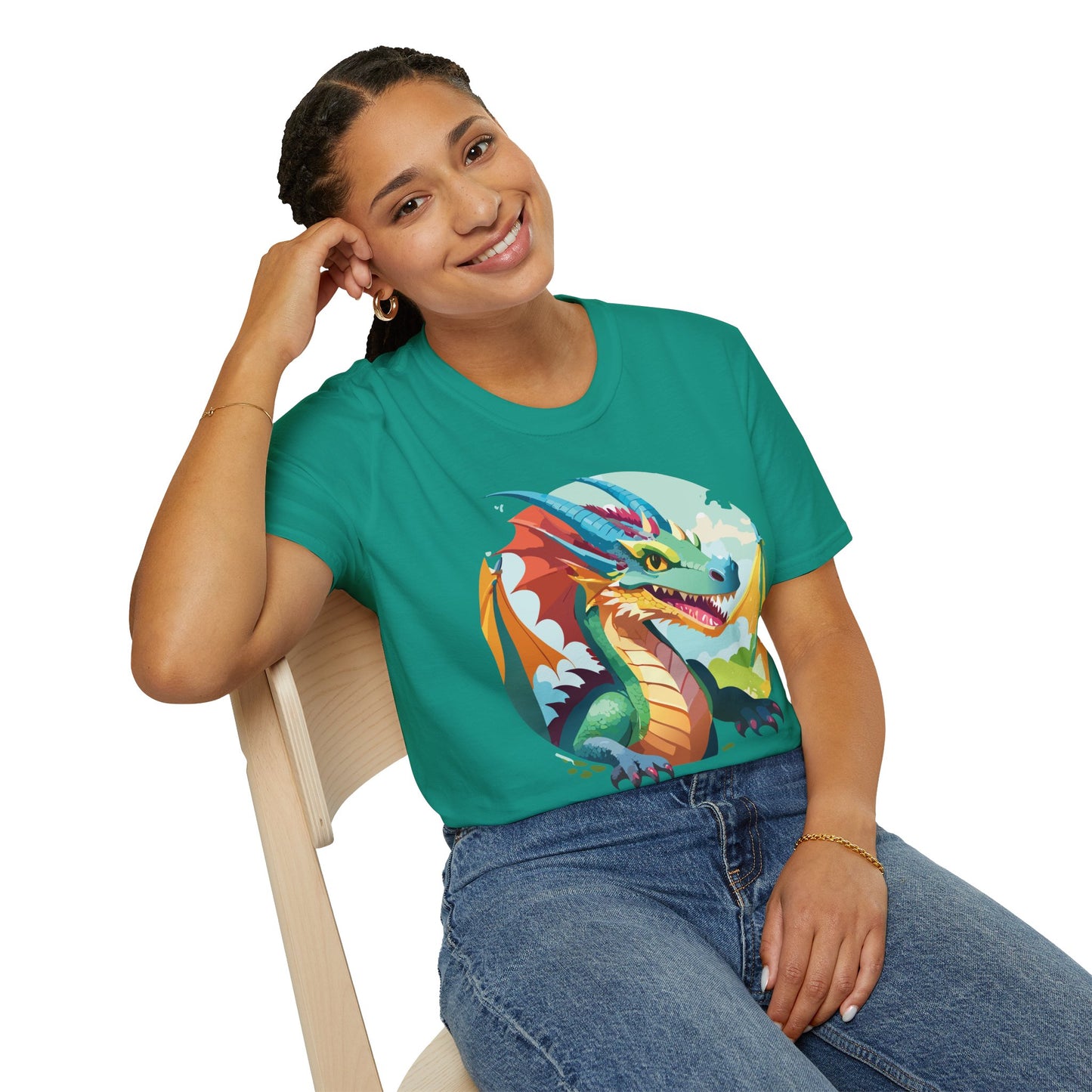 Dragon T Shirt, Dragon Shirt, Shirt with Animals, Animal Shirt