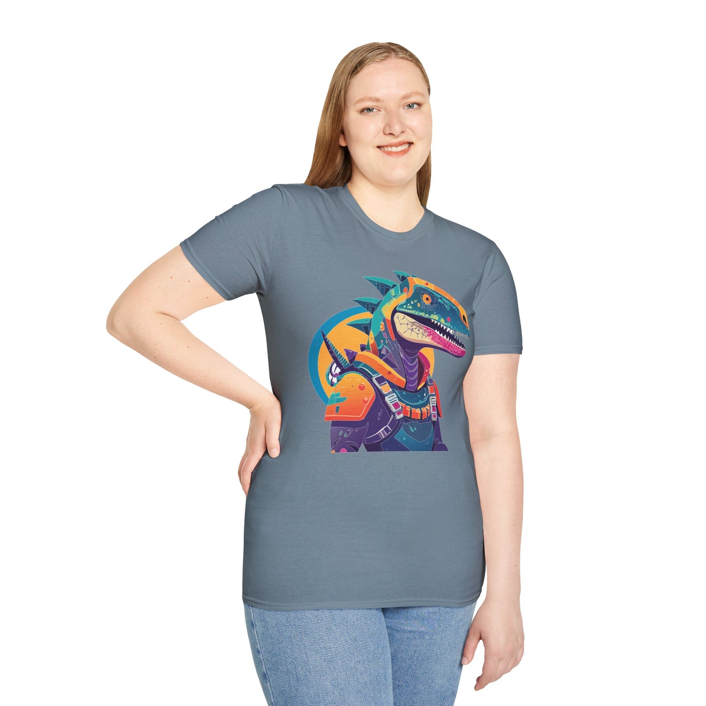 Unisex Alien Cosmos Shirt With Art Design Gildan Softstyle 64000 Short Sleeve Tee