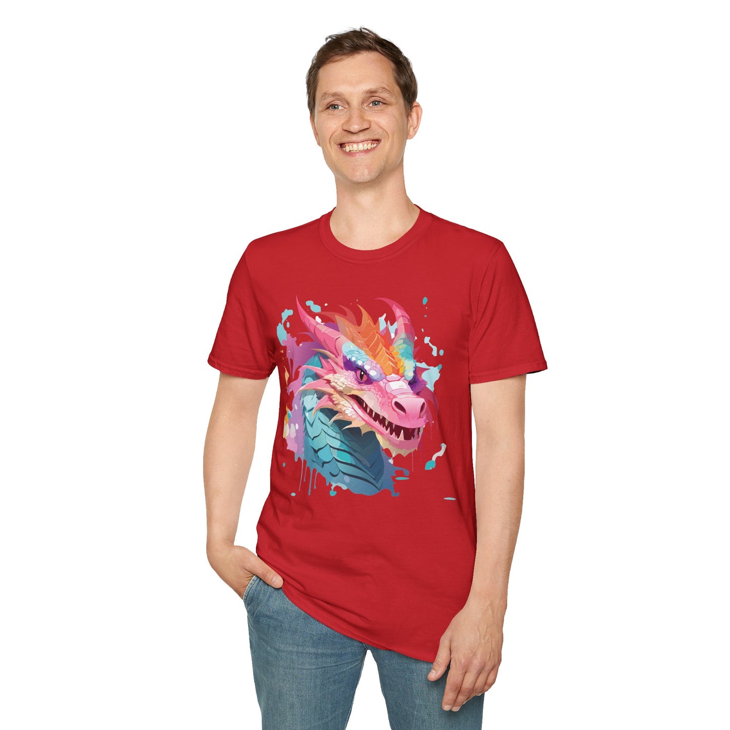 Dragon T Shirt, Dragon Shirt, Shirt with Animals, Animal Shirt