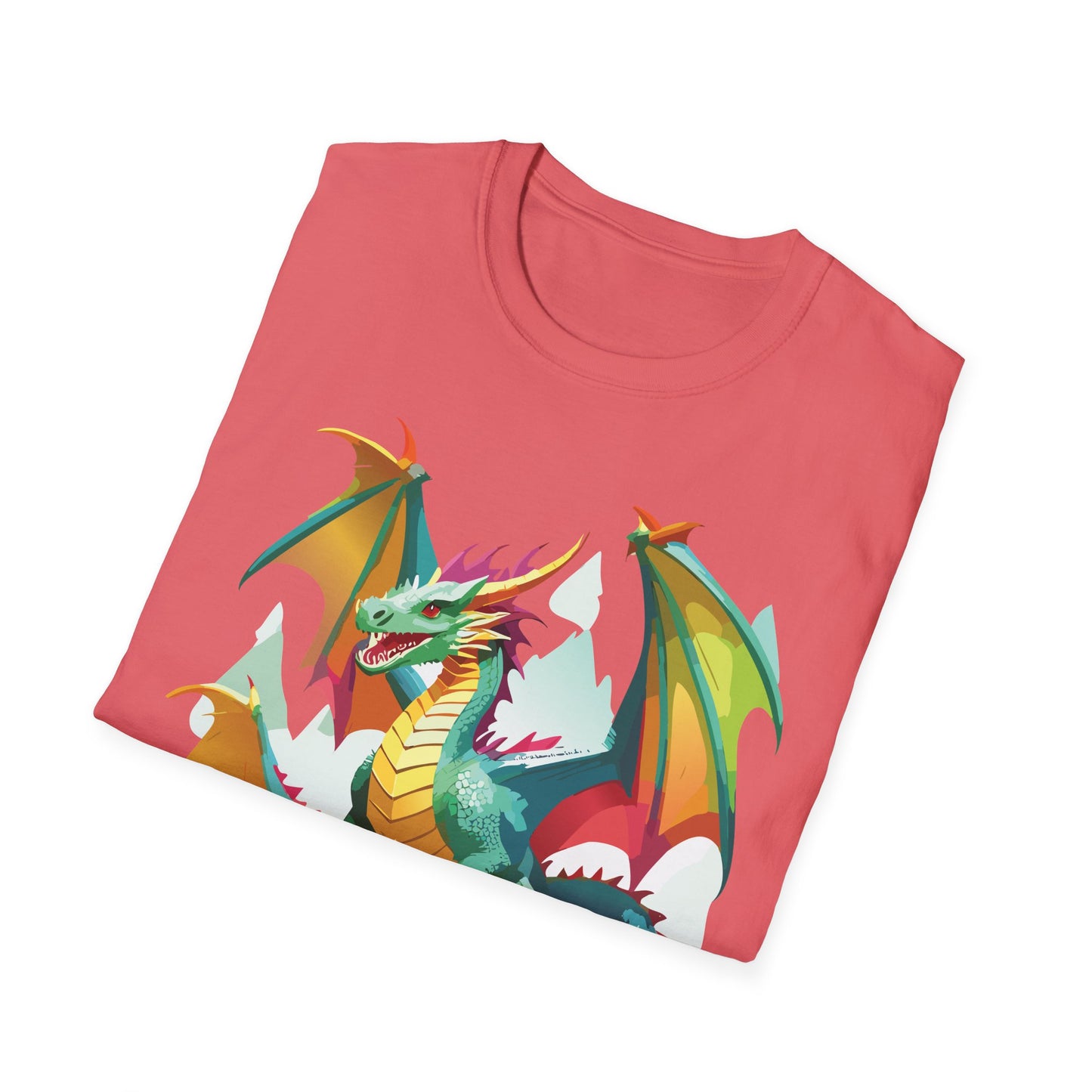 Dragon Graphic T Shirt for Men and Women Unisex Animal Design Softstyle Cotton Tee Premium Quality
