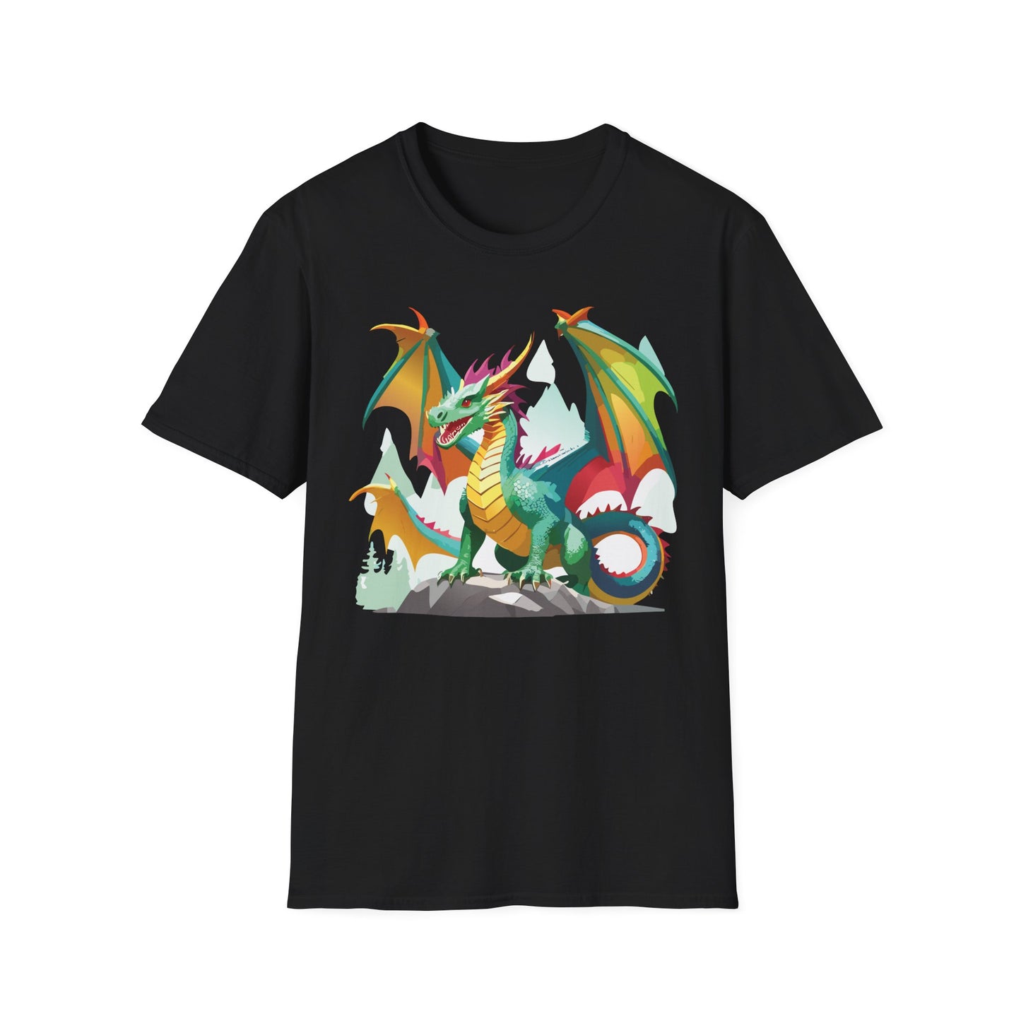 Dragon Graphic T Shirt for Men and Women Unisex Animal Design Softstyle Cotton Tee Premium Quality