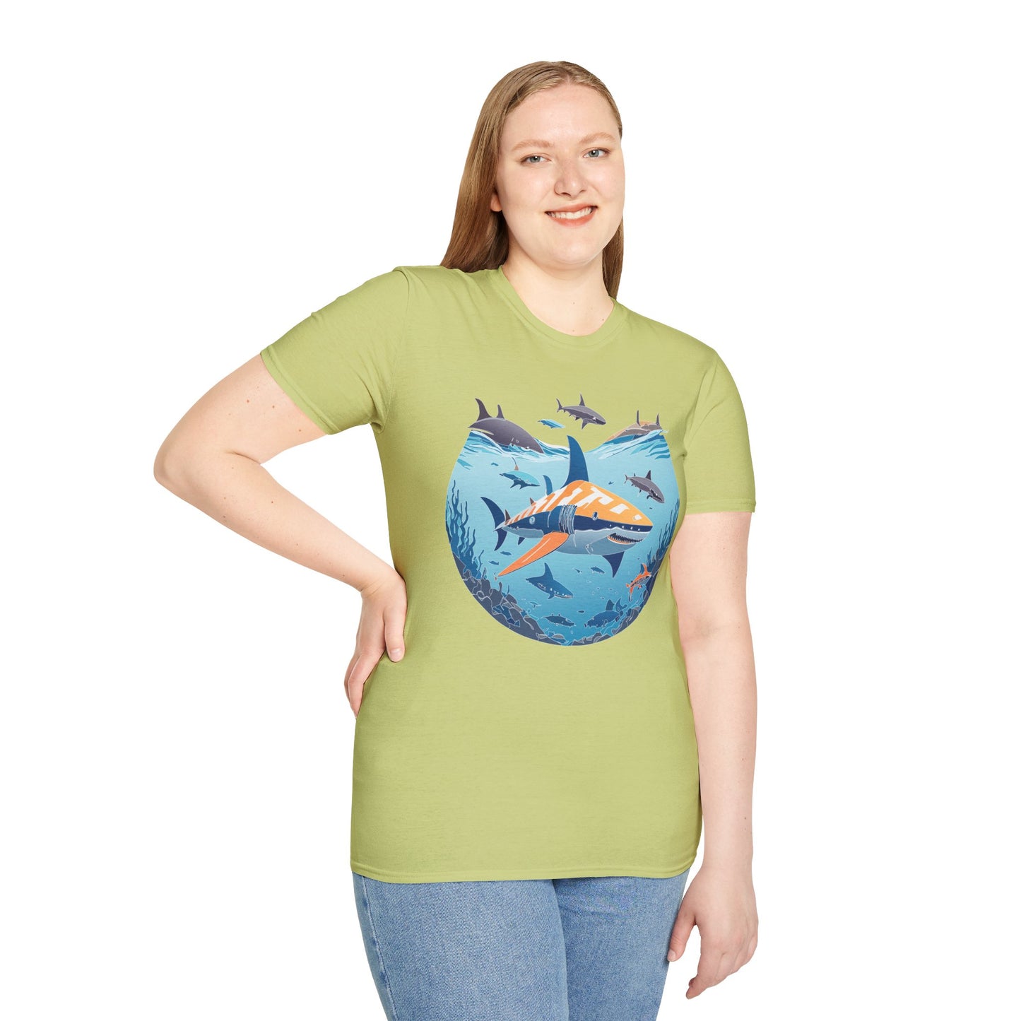 Ocean Tee Shirt, Ocean Shirt, Shirt with Ocean, U boat Tees, Shirt with U-Boat