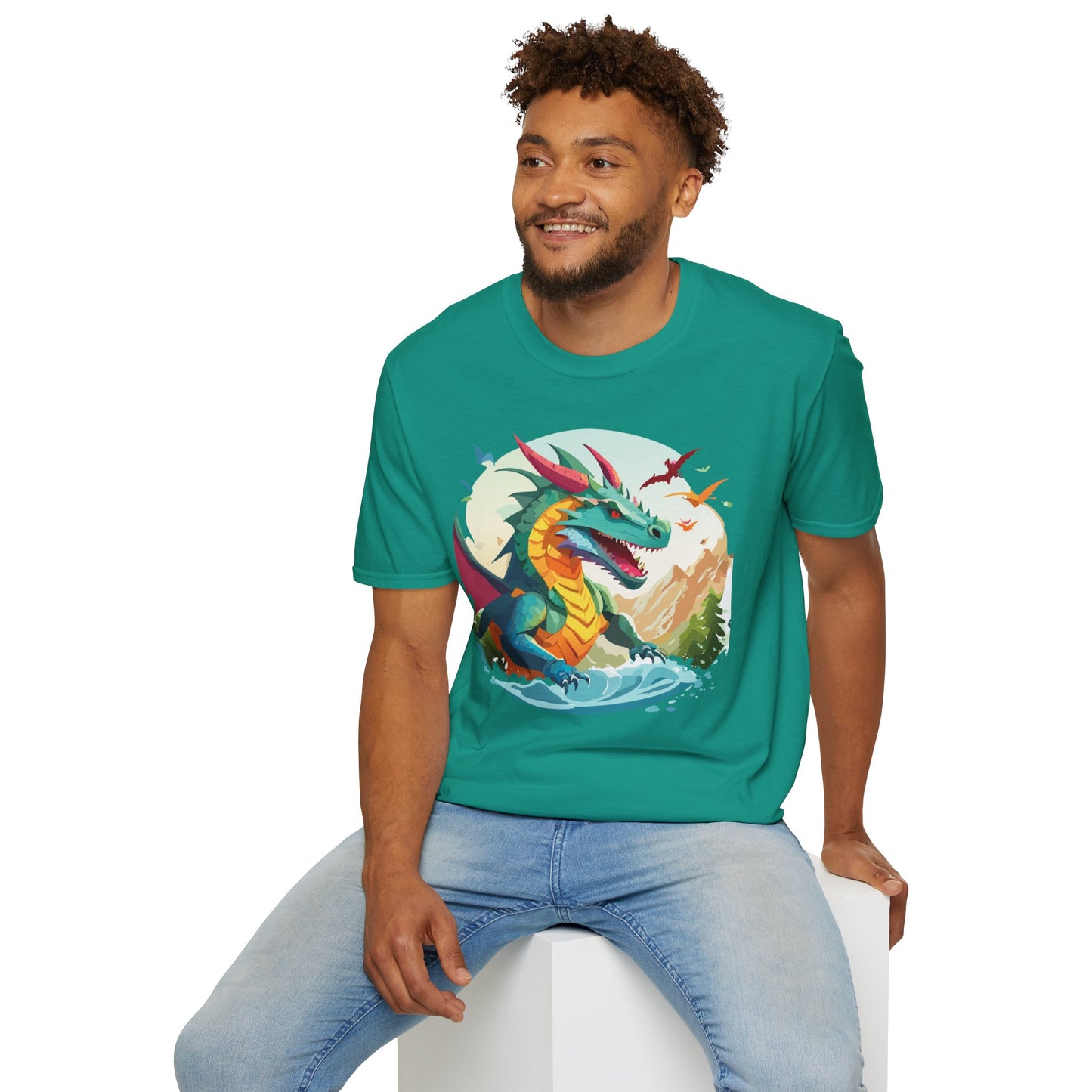 Dragon T Shirt, Dragon Shirt, Shirt with Animals, Animal Shirt