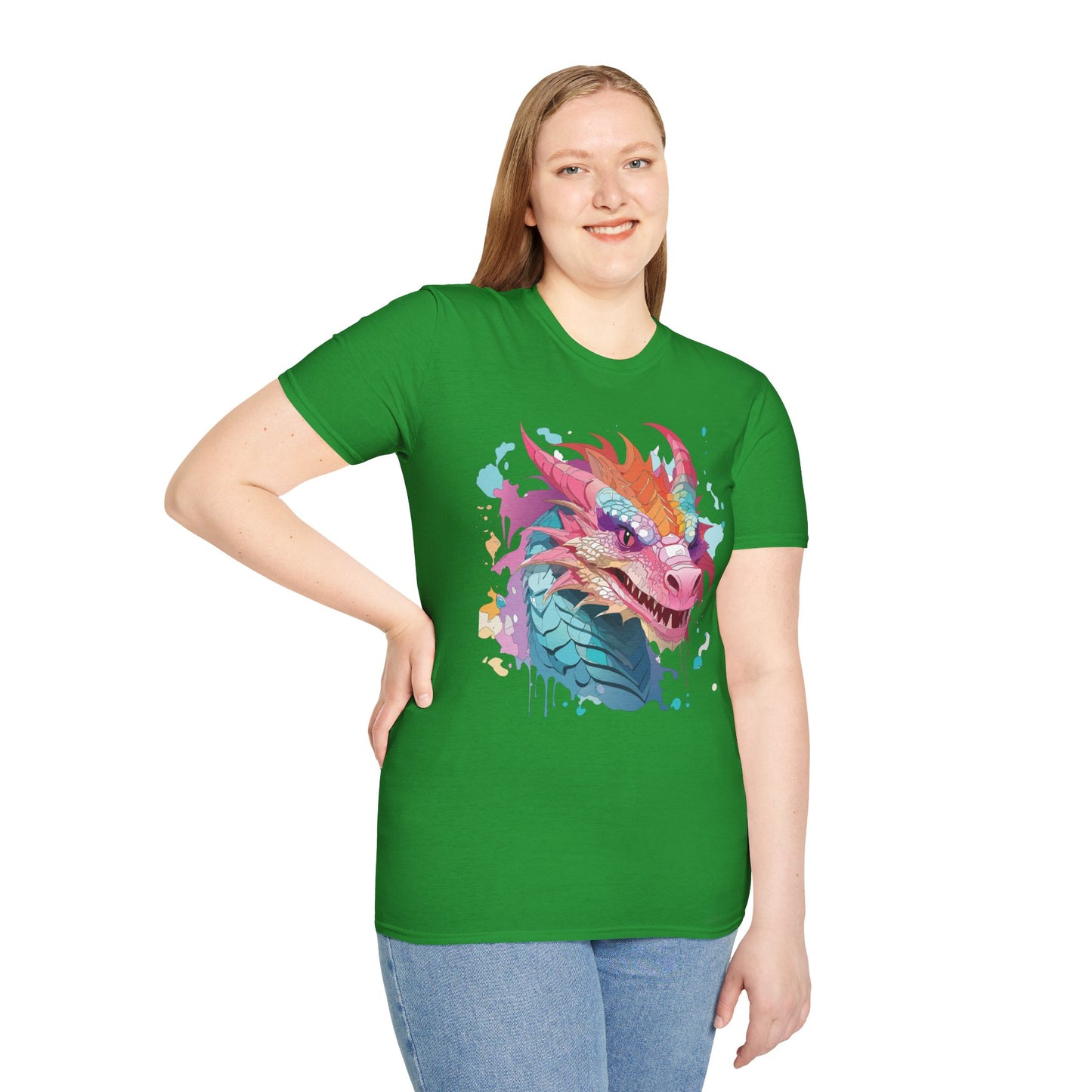 Dragon T Shirt, Dragon Shirt, Shirt with Animals, Animal Shirt