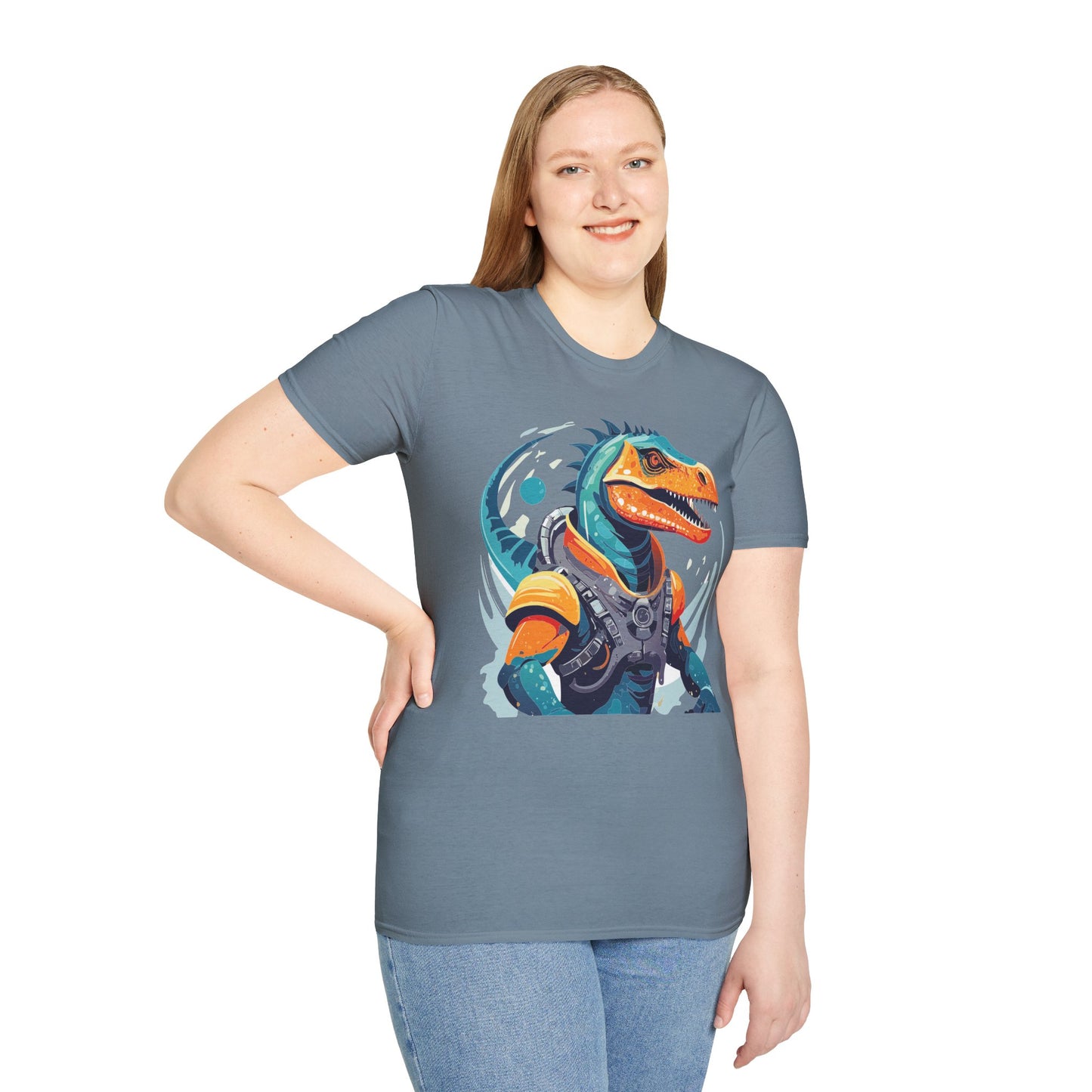 Gildan Alien Cosmos T Shirt Unisex Softstyle 64000 Cotton Tee With Alien Art Design Graphic Print