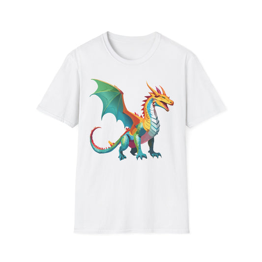 Dragon T Shirt Unisex Animal Design Tee Softstyle Gildan 64000 100 Percent Ring Spun Cotton