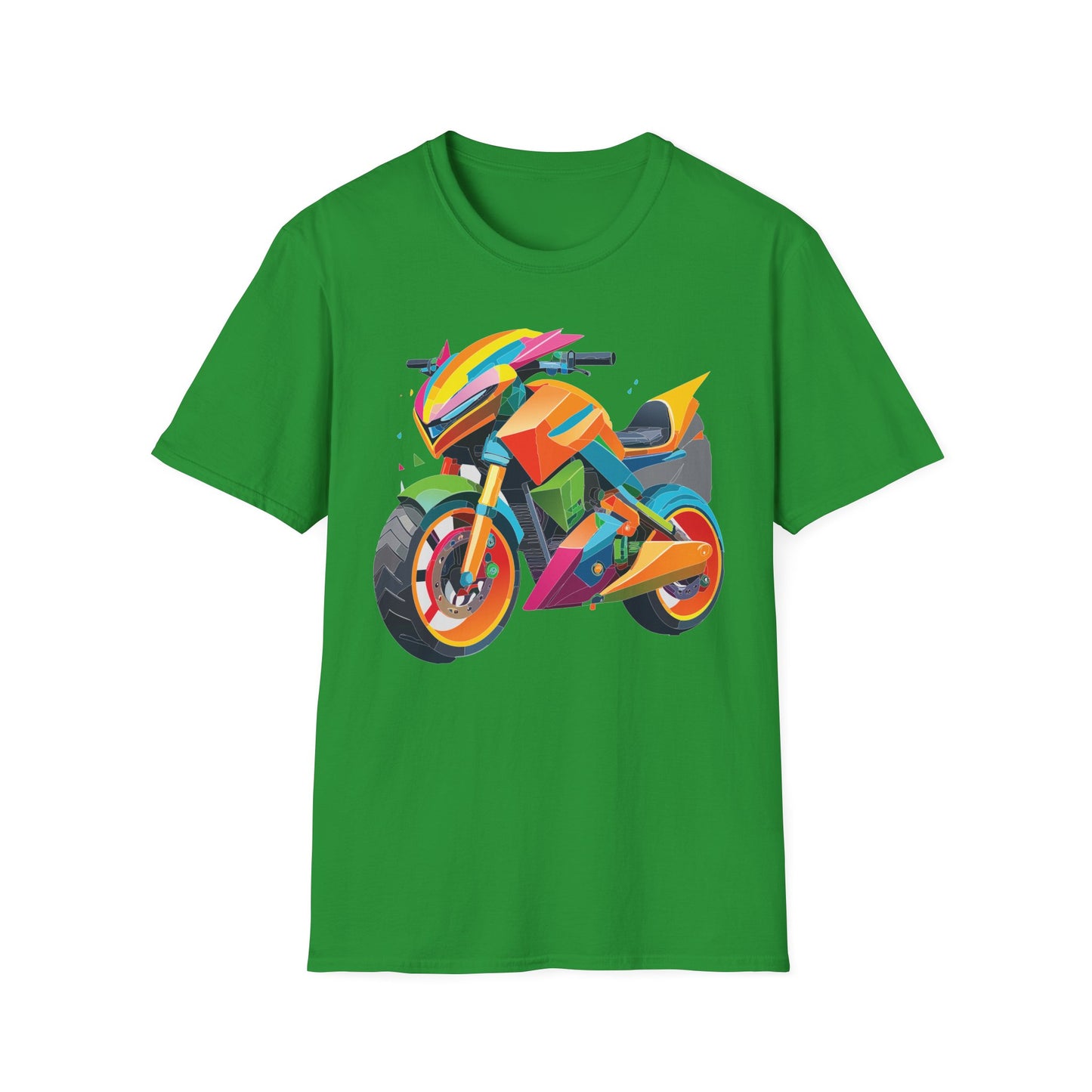 Unisex Bike T Shirt Moto Shirt MTB T Shirt With Art Design Softstyle Cotton Tee For Enthusiasts