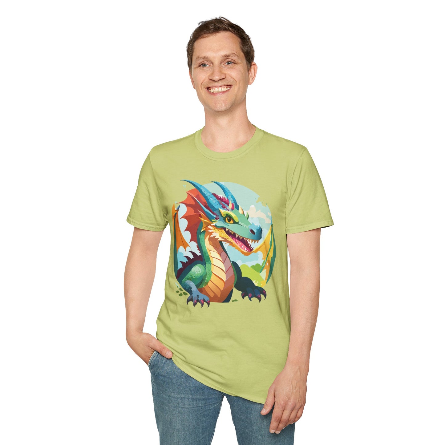 Dragon T Shirt, Dragon Shirt, Shirt with Animals, Animal Shirt