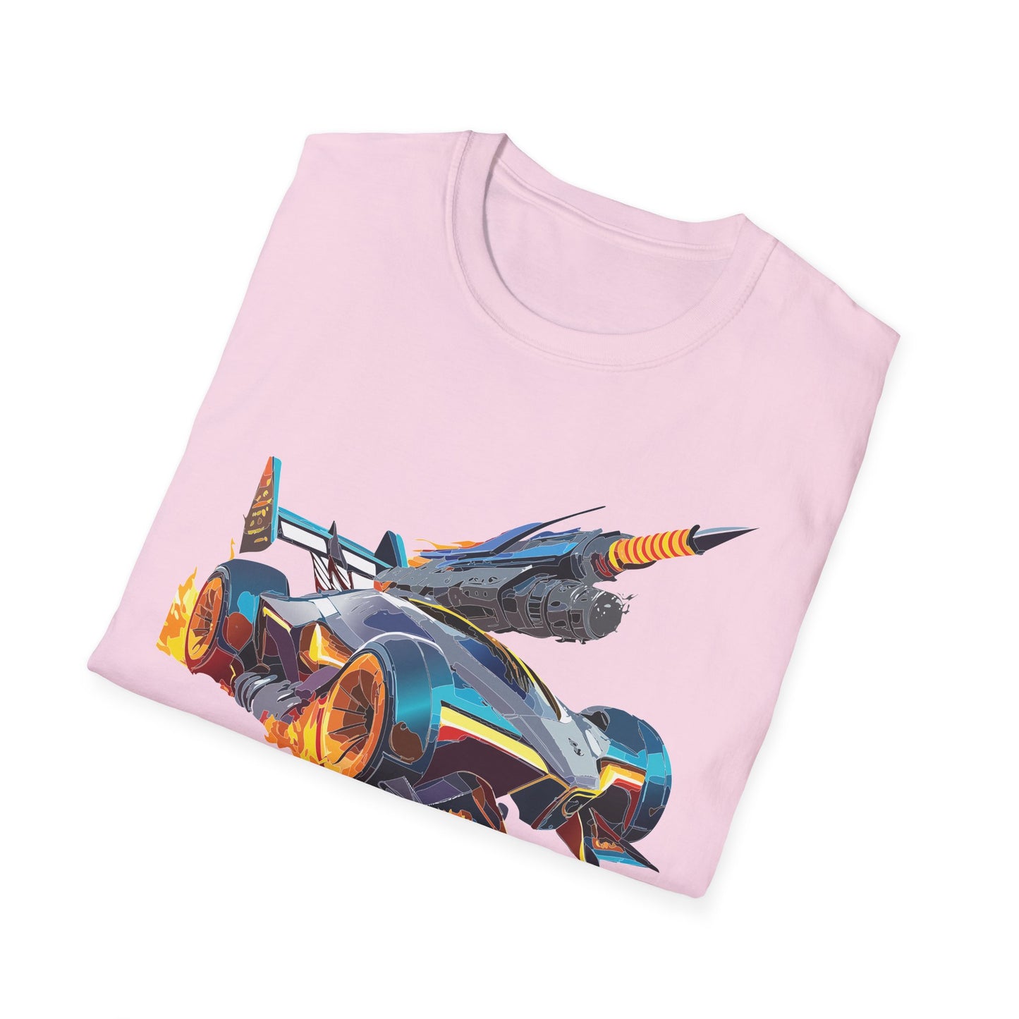 Unisex Car T Shirt Softstyle Cotton Tee With Car Design Hot Wheels Graphic Tee For Men And Women