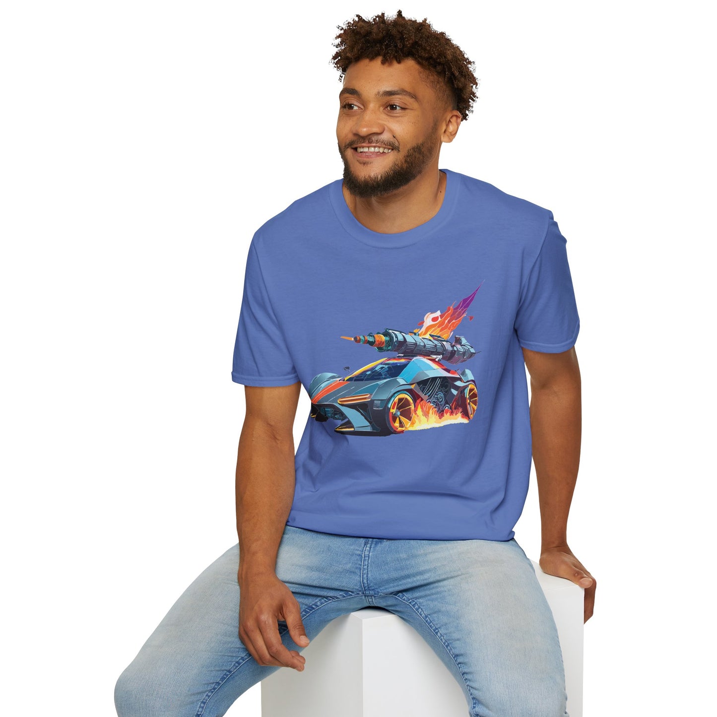 Car T Shirt for Car Lovers Unisex Softstyle Tee 64000 Hot Wheels Design Shirt with Cars