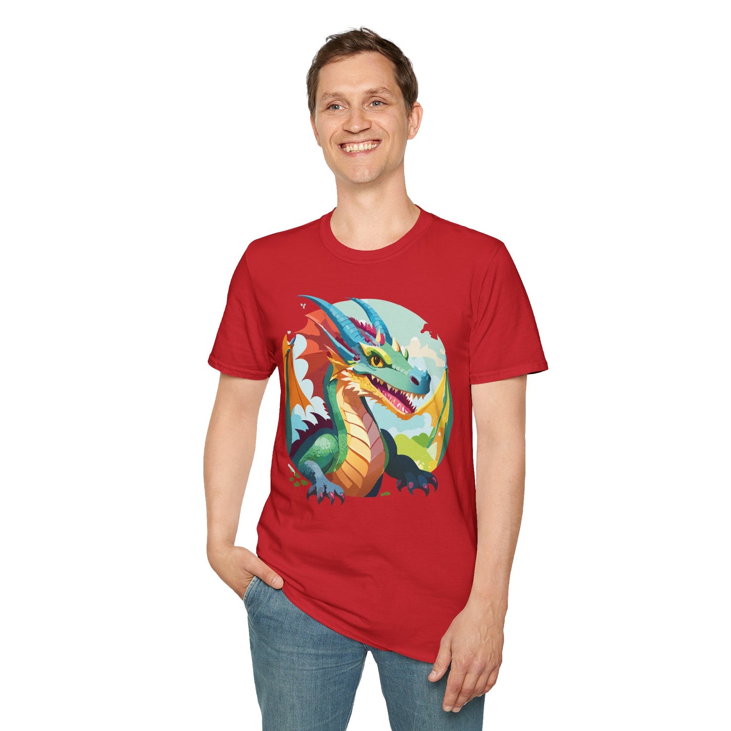 Dragon T Shirt, Dragon Shirt, Shirt with Animals, Animal Shirt
