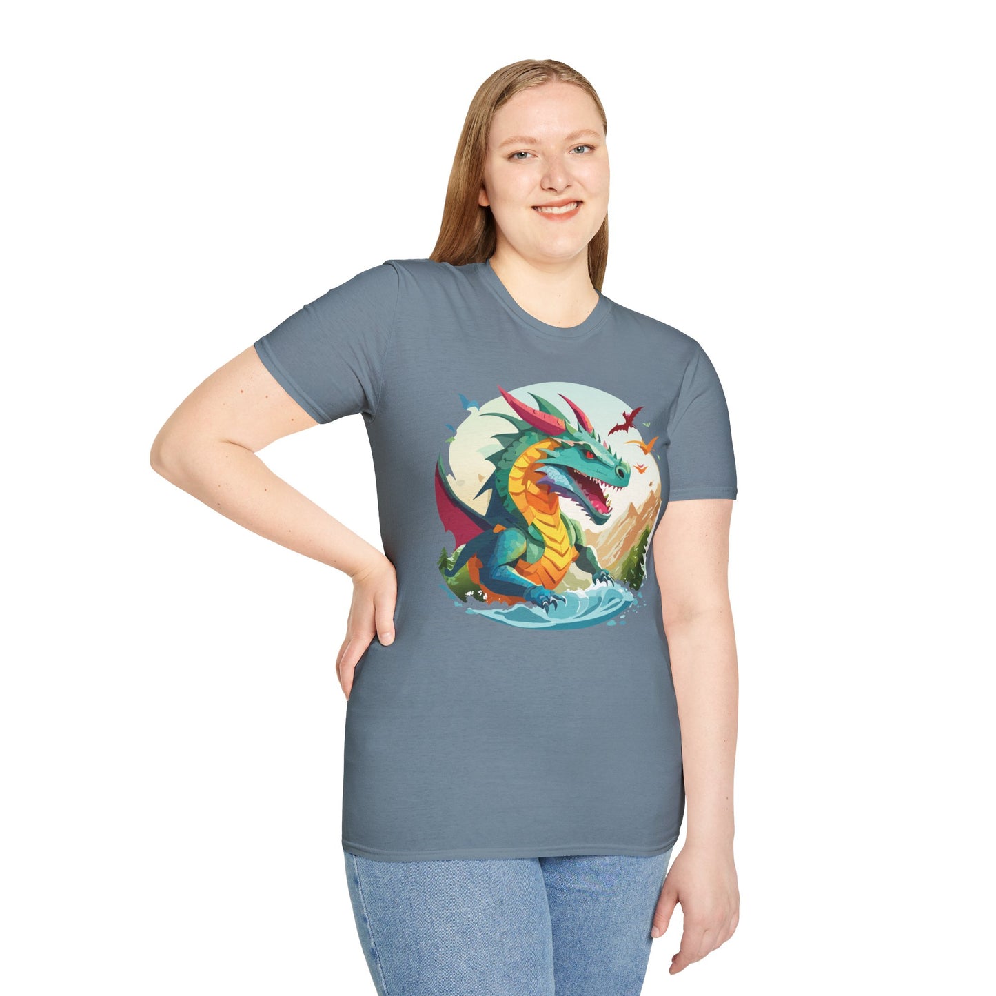 Dragon T Shirt, Dragon Shirt, Shirt with Animals, Animal Shirt