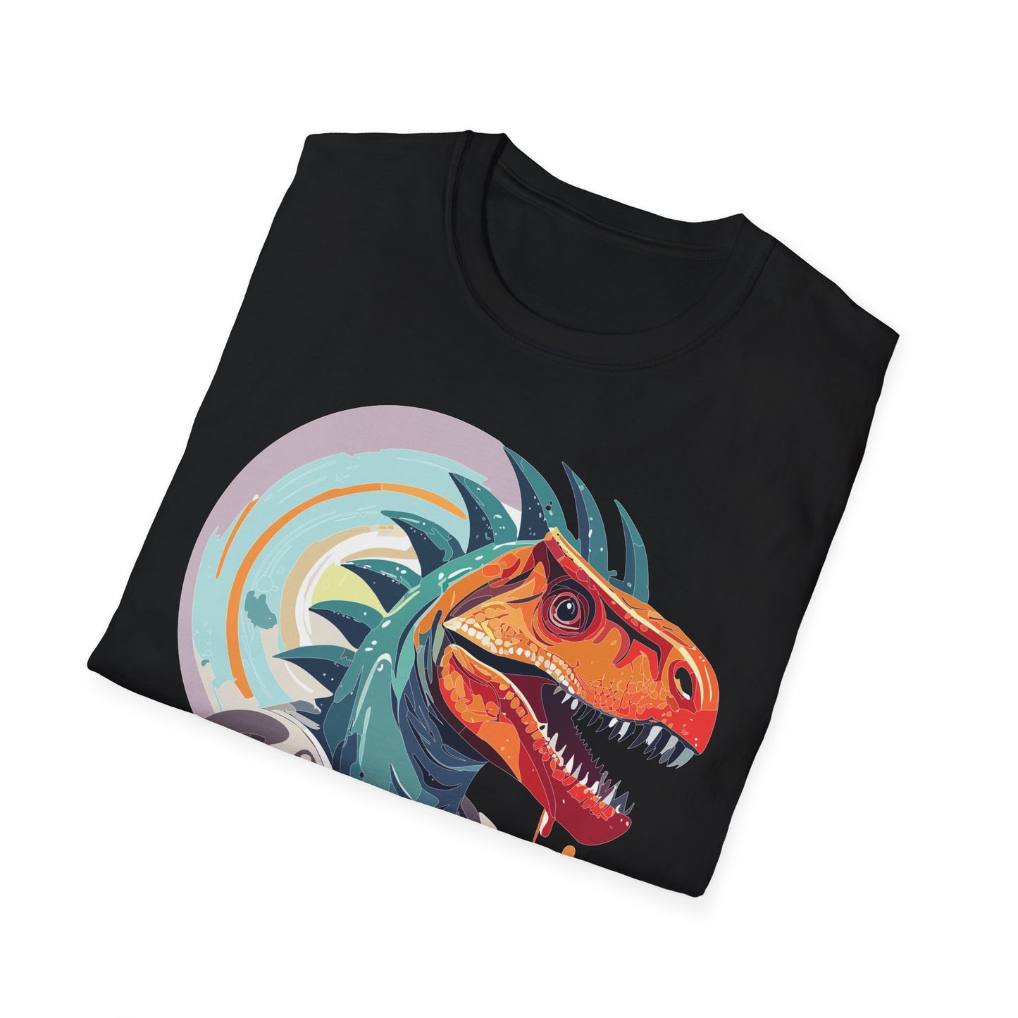 Unisex Gildan Softstyle 64000 Alien T Shirt With Cosmos Space Alien Art Graphic Tee
