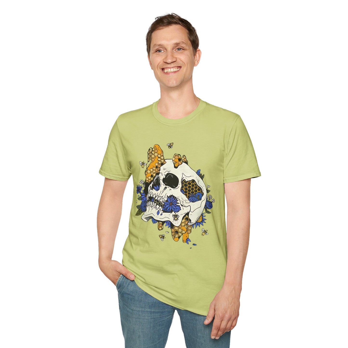 Skull Tee Shirt, Skeleton Shirt, Shirt with Skull, Shirt with Skeleton
