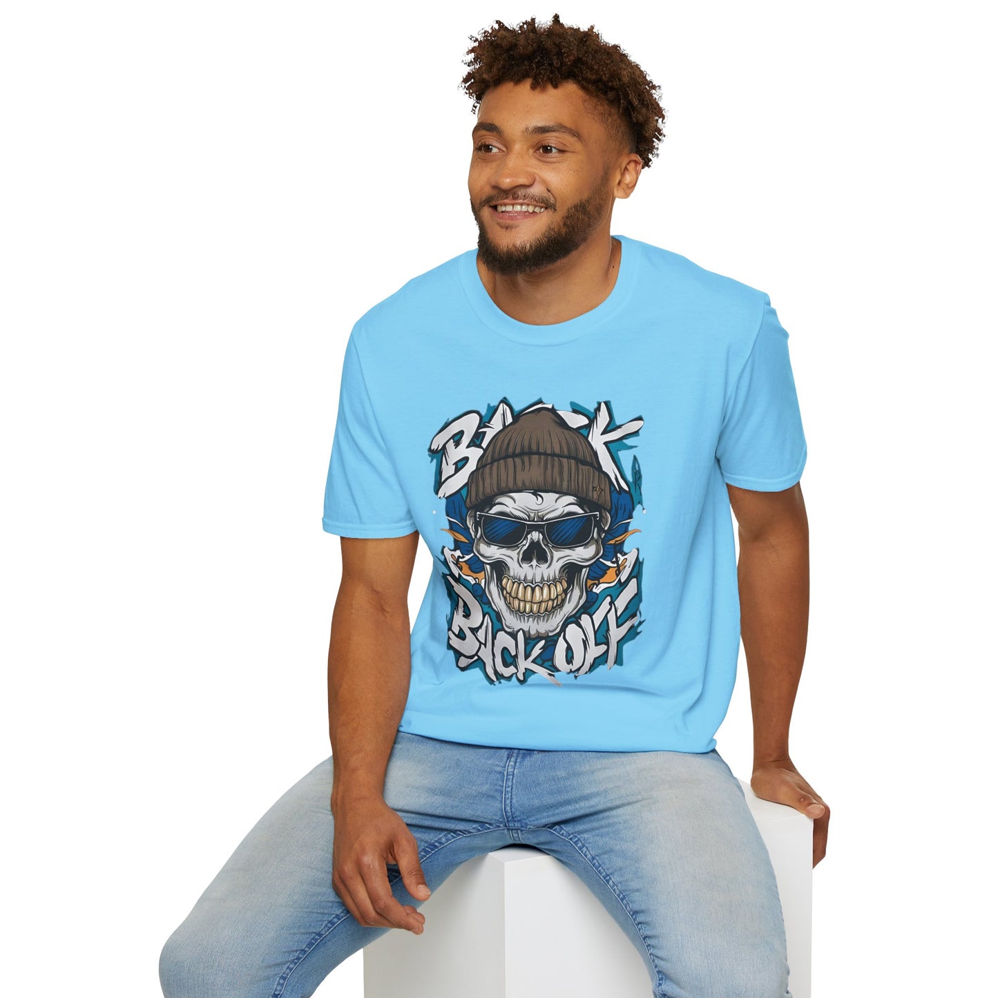 Gildan Softstyle Skull Tee Shirt Unisex Skeleton Design 100 Percent Cotton Graphic Tee