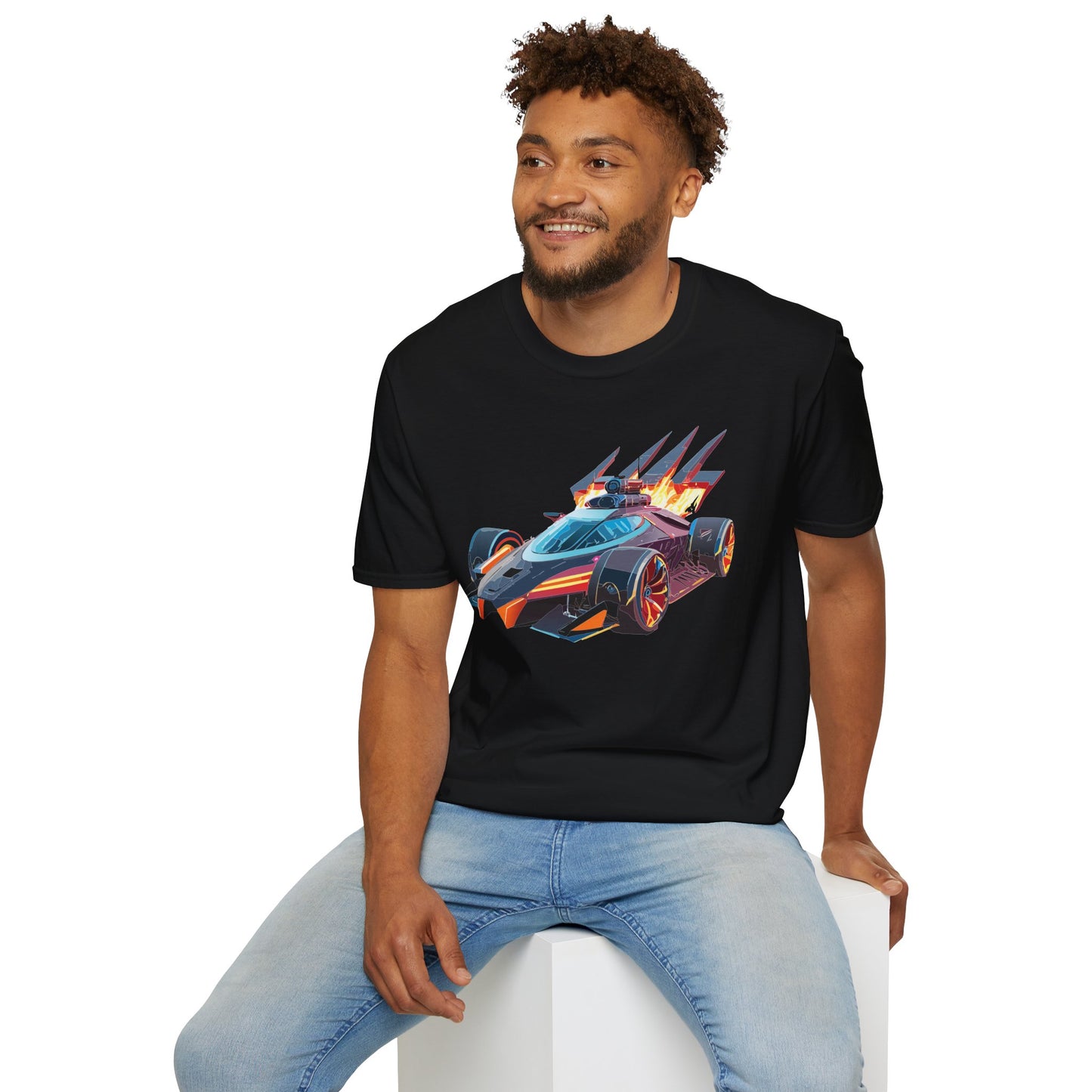 Car T Shirt Unisex Softstyle Cotton Tee With Cars Graphic Hot Wheels Design For Men Women