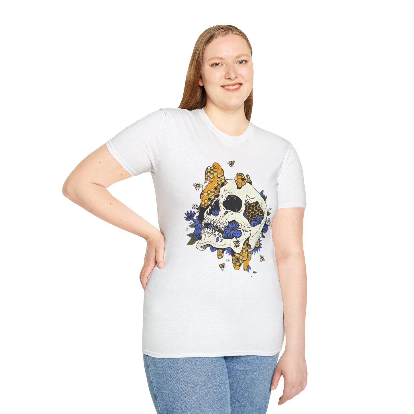Skull Tee Shirt, Skeleton Shirt, Shirt with Skull, Shirt with Skeleton