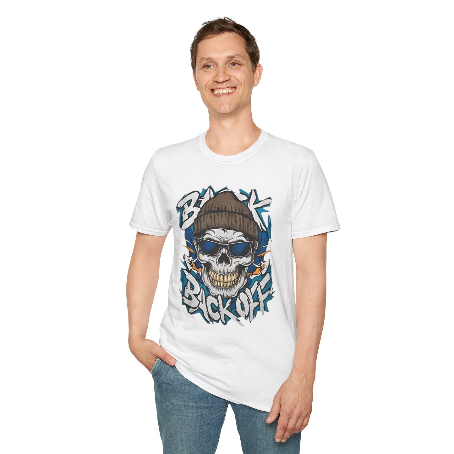 Gildan Softstyle Skull Tee Shirt Unisex Skeleton Design 100 Percent Cotton Graphic Tee