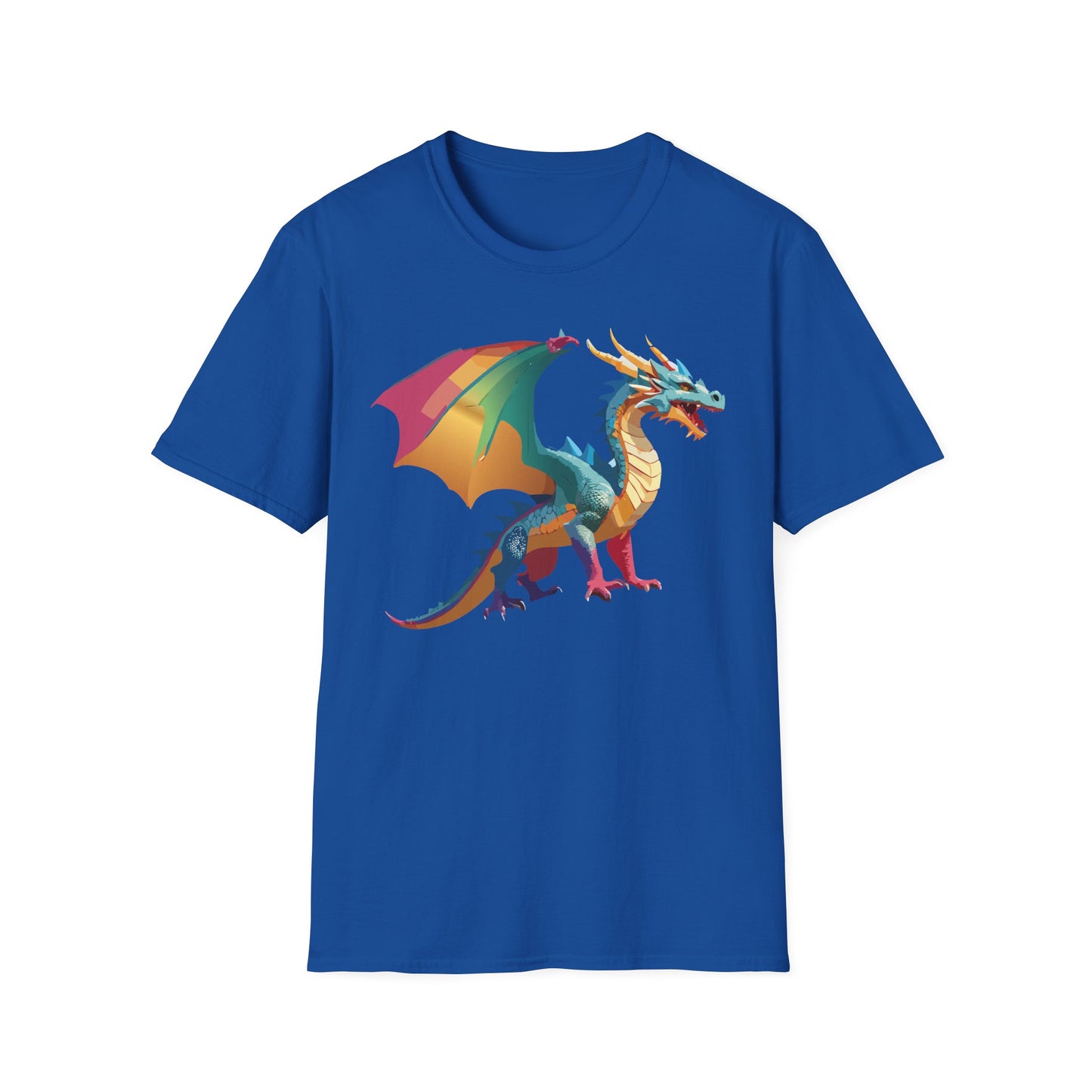 Dragon T Shirt Unisex Dragon Shirt Animal Design Tee Softstyle 100 Percent Ring Spun Cotton