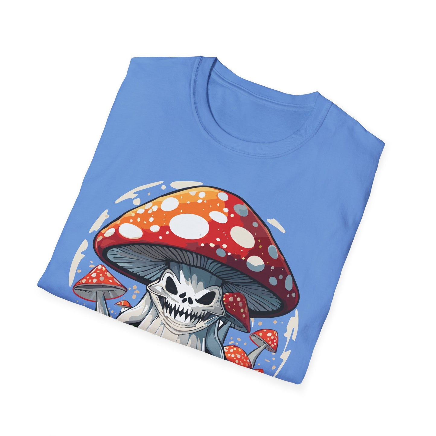 Mashroom Tee Shirt Unisex Softstyle 64000 100 Percent Ring Spun Cotton Funny Mashroom Fungus Design