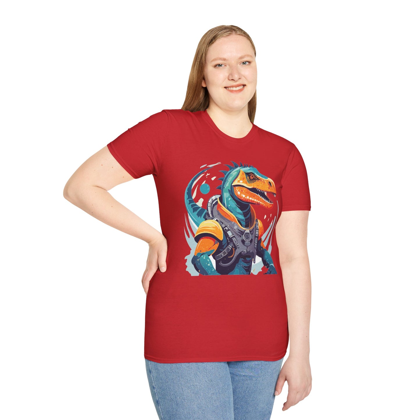 Gildan Alien Cosmos T Shirt Unisex Softstyle 64000 Cotton Tee With Alien Art Design Graphic Print