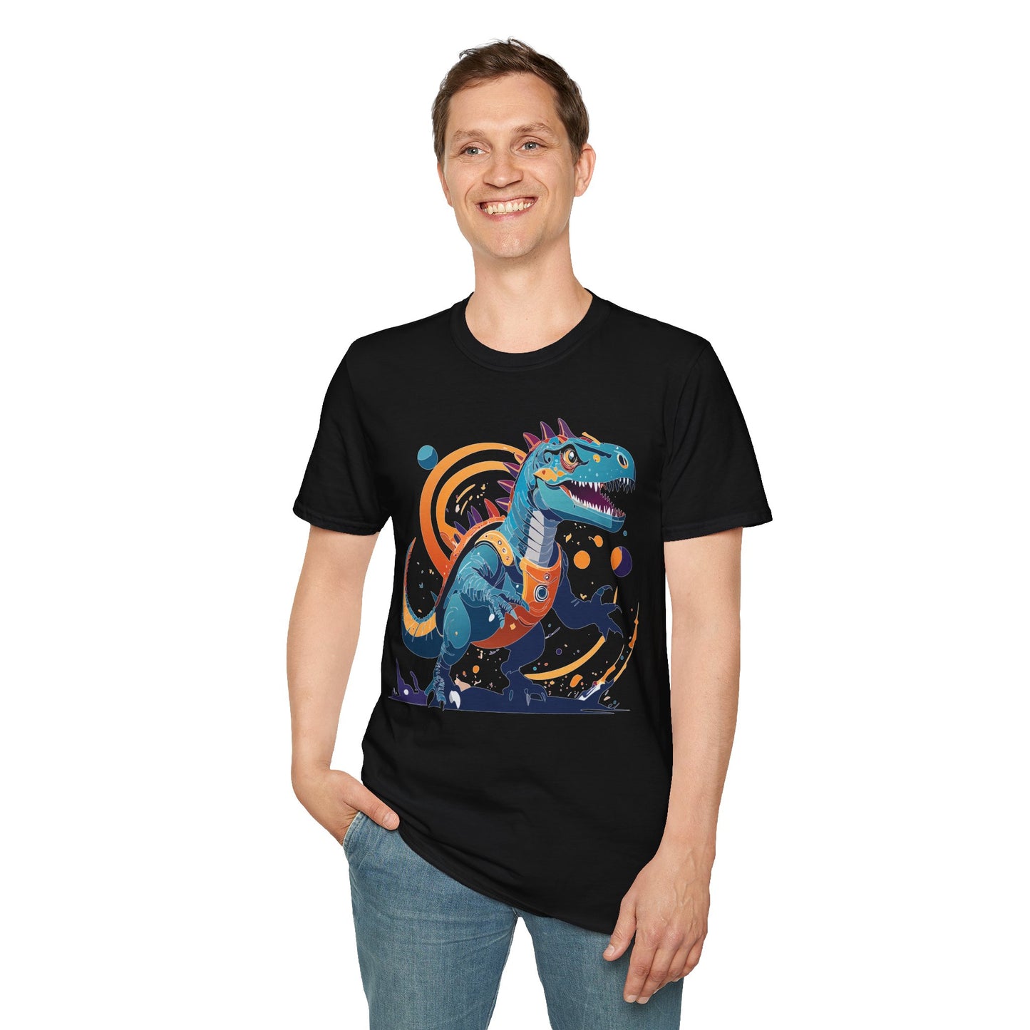 Unisex Alien T Shirt Cosmos Tee With Alien Design Gildan Softstyle 64000 Ring Spun Cotton