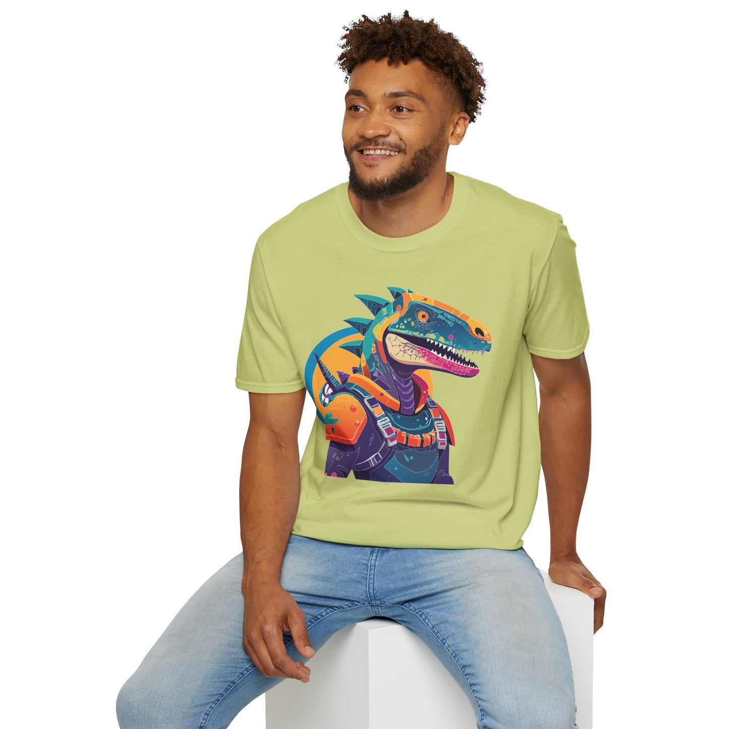 Unisex Alien Cosmos Shirt With Art Design Gildan Softstyle 64000 Short Sleeve Tee
