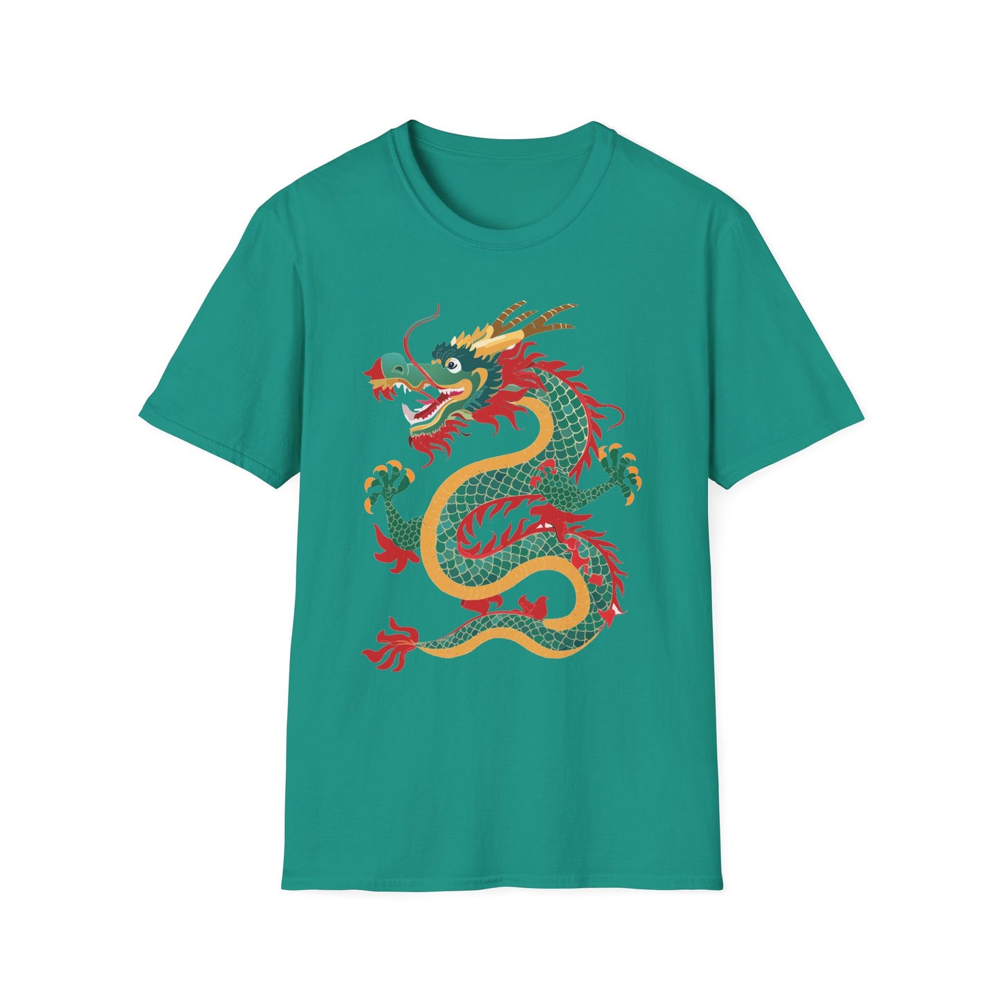 Dragon T Shirt Unisex Dragon Shirt With Animal Art Design Gildan Softstyle Tee 100 Cotton