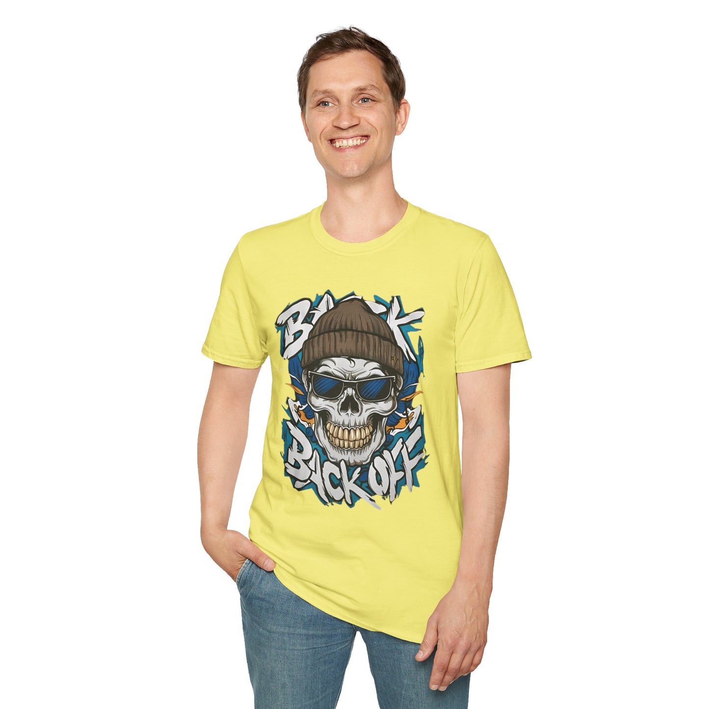 Gildan Softstyle Skull Tee Shirt Unisex Skeleton Design 100 Percent Cotton Graphic Tee
