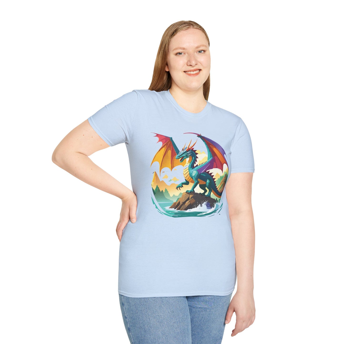 Dragon T Shirt, Dragon Shirt, Shirt with Animals, Animal Shirt