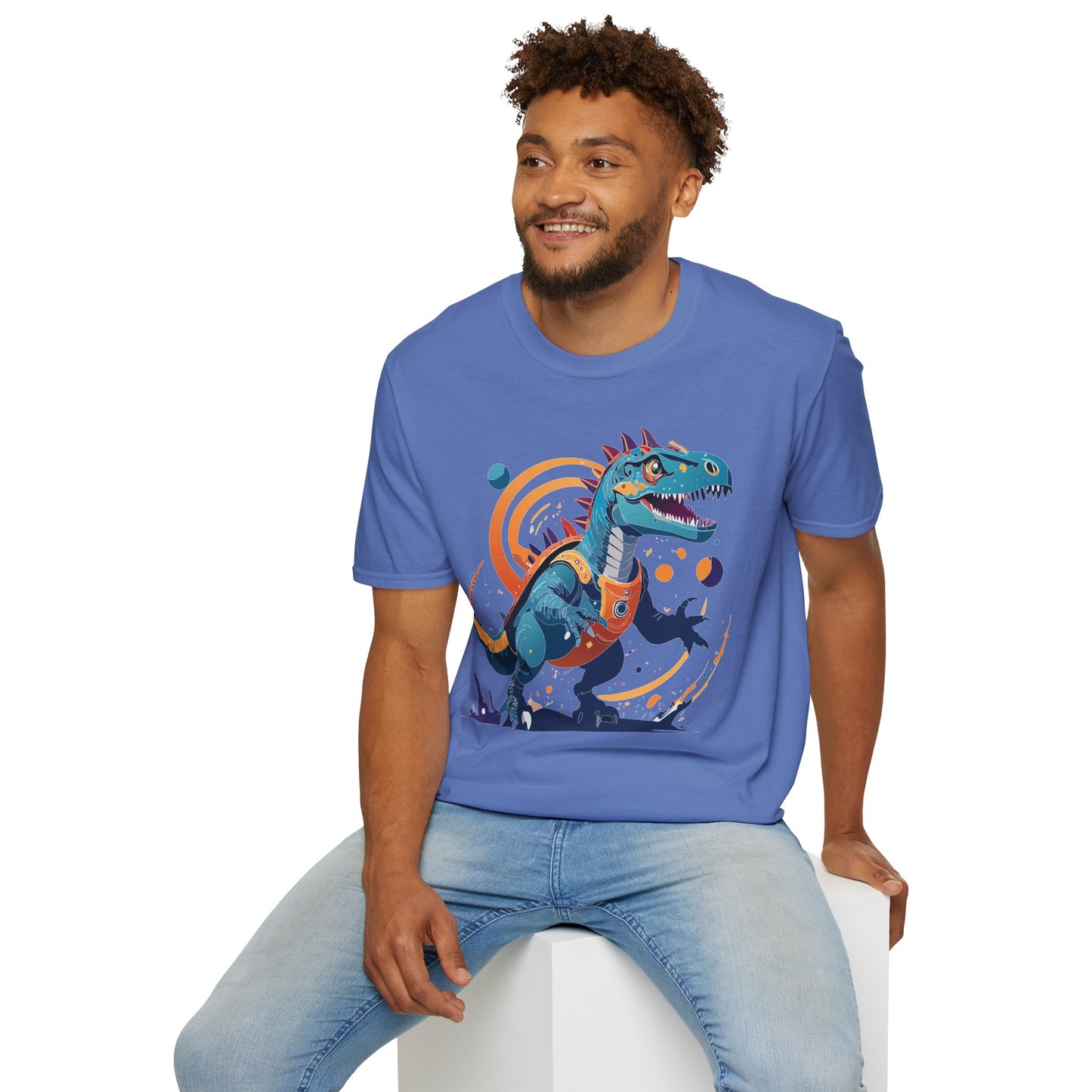 Unisex Alien T Shirt Cosmos Tee With Alien Design Gildan Softstyle 64000 Ring Spun Cotton