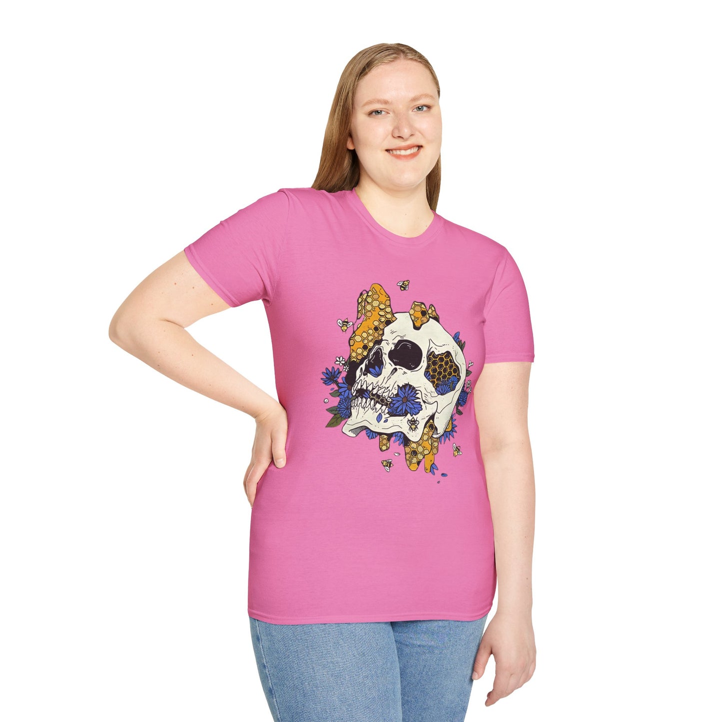 Skull Tee Shirt, Skeleton Shirt, Shirt with Skull, Shirt with Skeleton