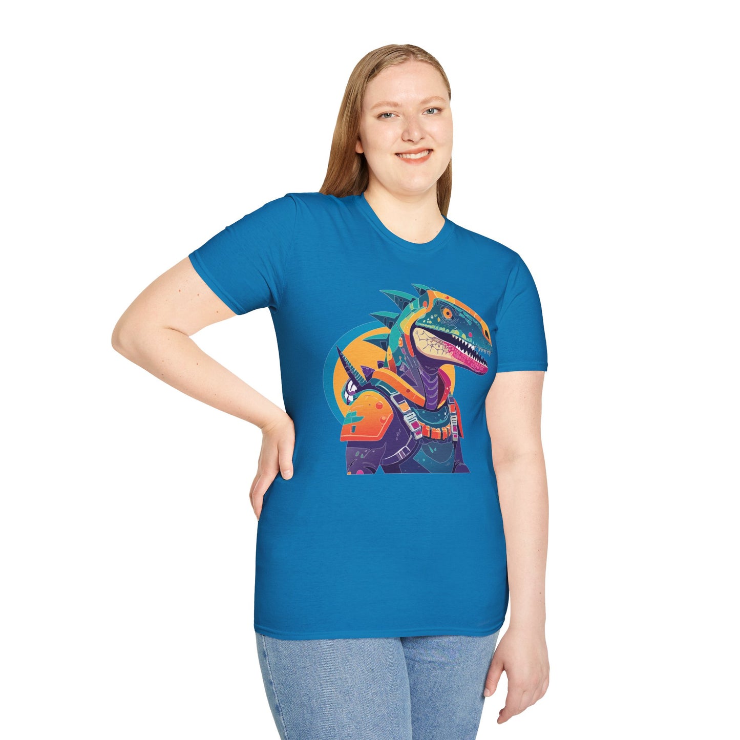Unisex Alien Cosmos Shirt With Art Design Gildan Softstyle 64000 Short Sleeve Tee