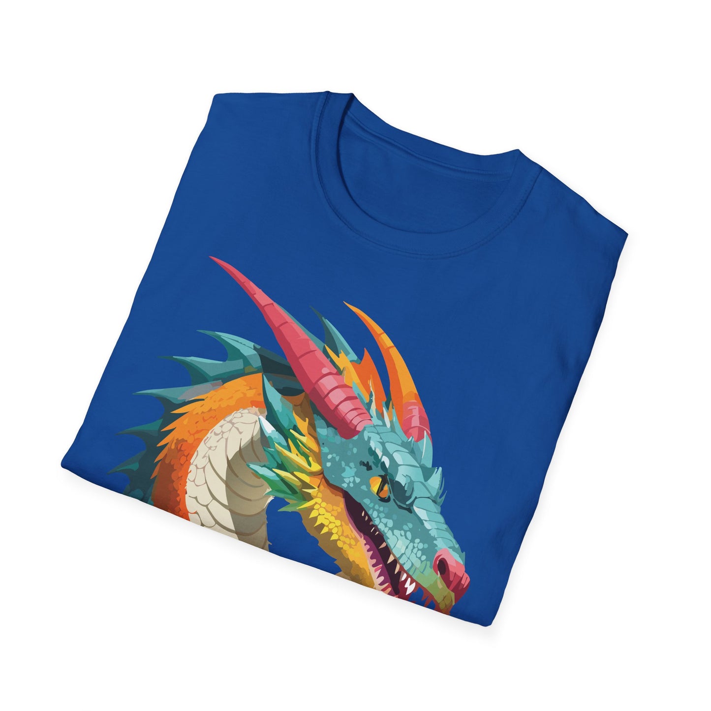 Dragon T Shirt Unisex Softstyle Art Design Tee With Animals Theme Gildan 64000 Premium Quality