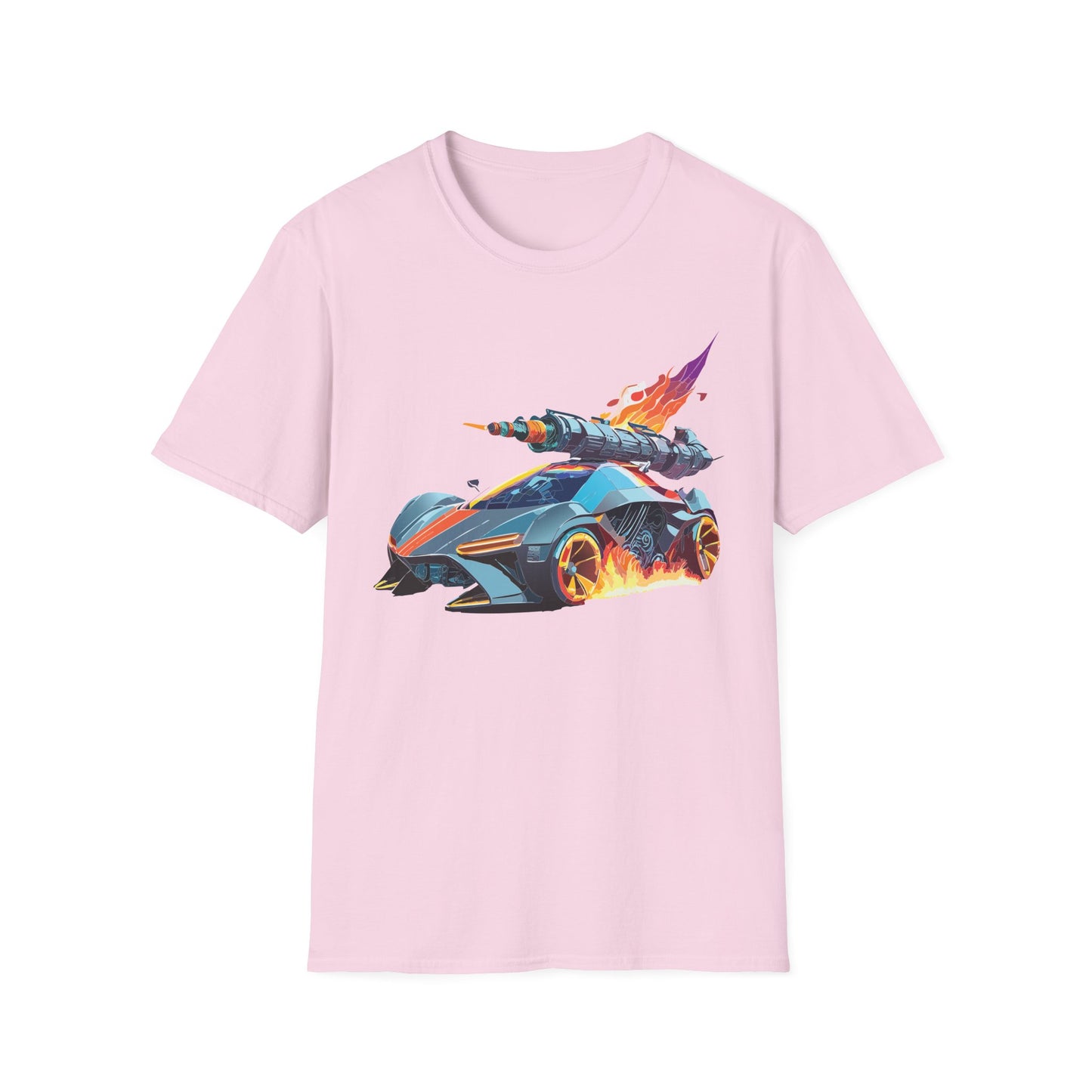 Car T Shirt for Car Lovers Unisex Softstyle Tee 64000 Hot Wheels Design Shirt with Cars