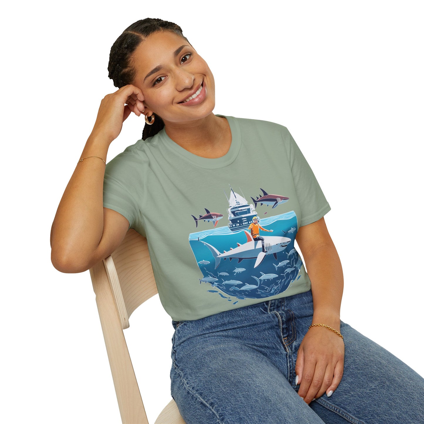Ocean Tee Shirt, Ocean Shirt, Shirt with Ocean, U boat Tees, Shirt with U-Boat