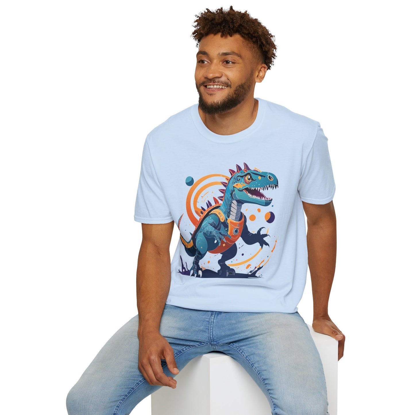 Unisex Alien T Shirt Cosmos Tee With Alien Design Gildan Softstyle 64000 Ring Spun Cotton