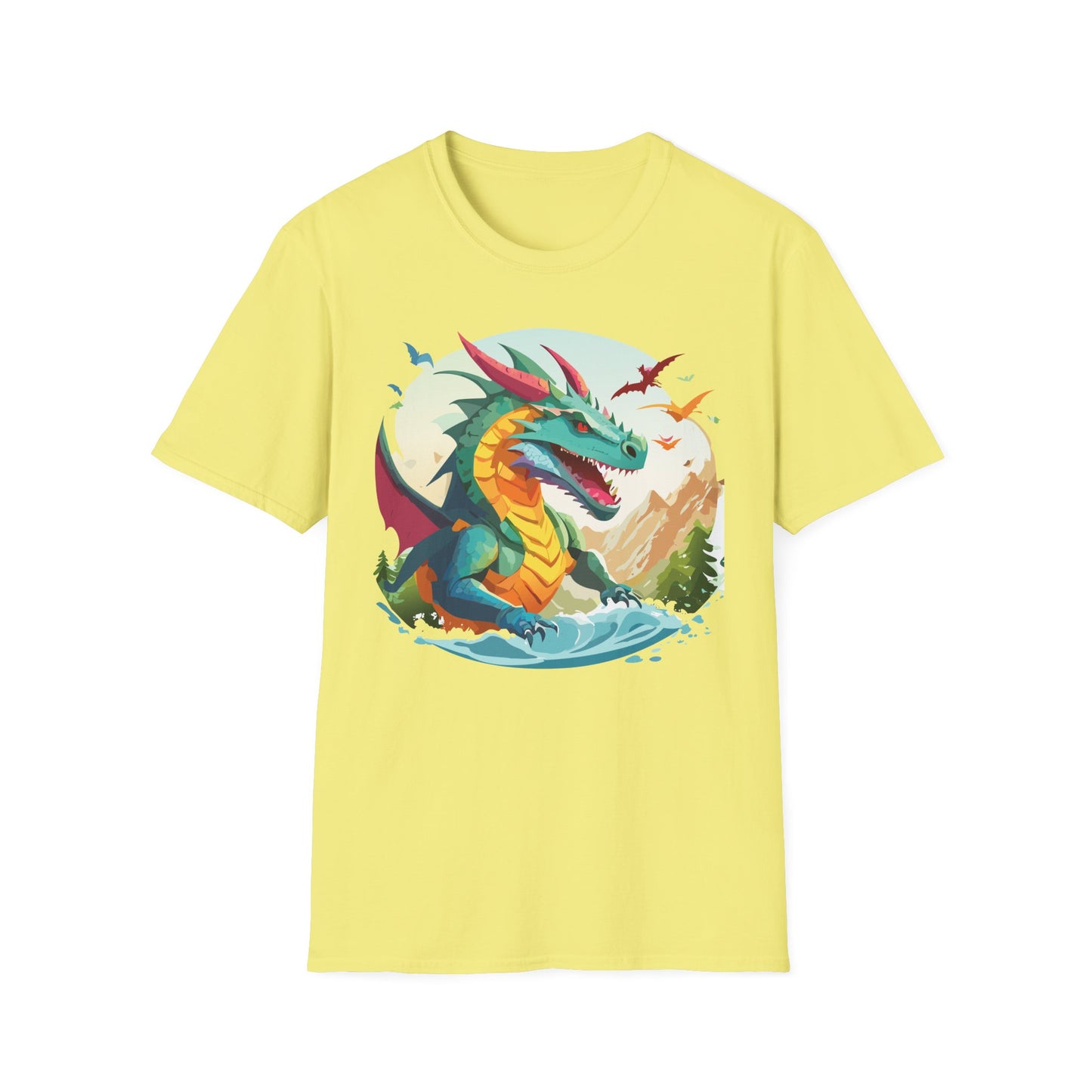 Dragon T Shirt, Dragon Shirt, Shirt with Animals, Animal Shirt