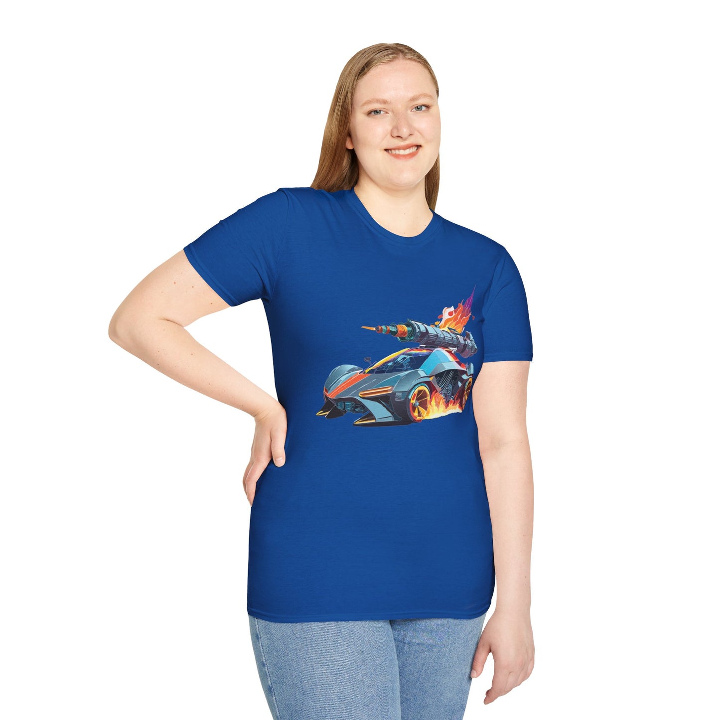 Car T Shirt for Car Lovers Unisex Softstyle Tee 64000 Hot Wheels Design Shirt with Cars