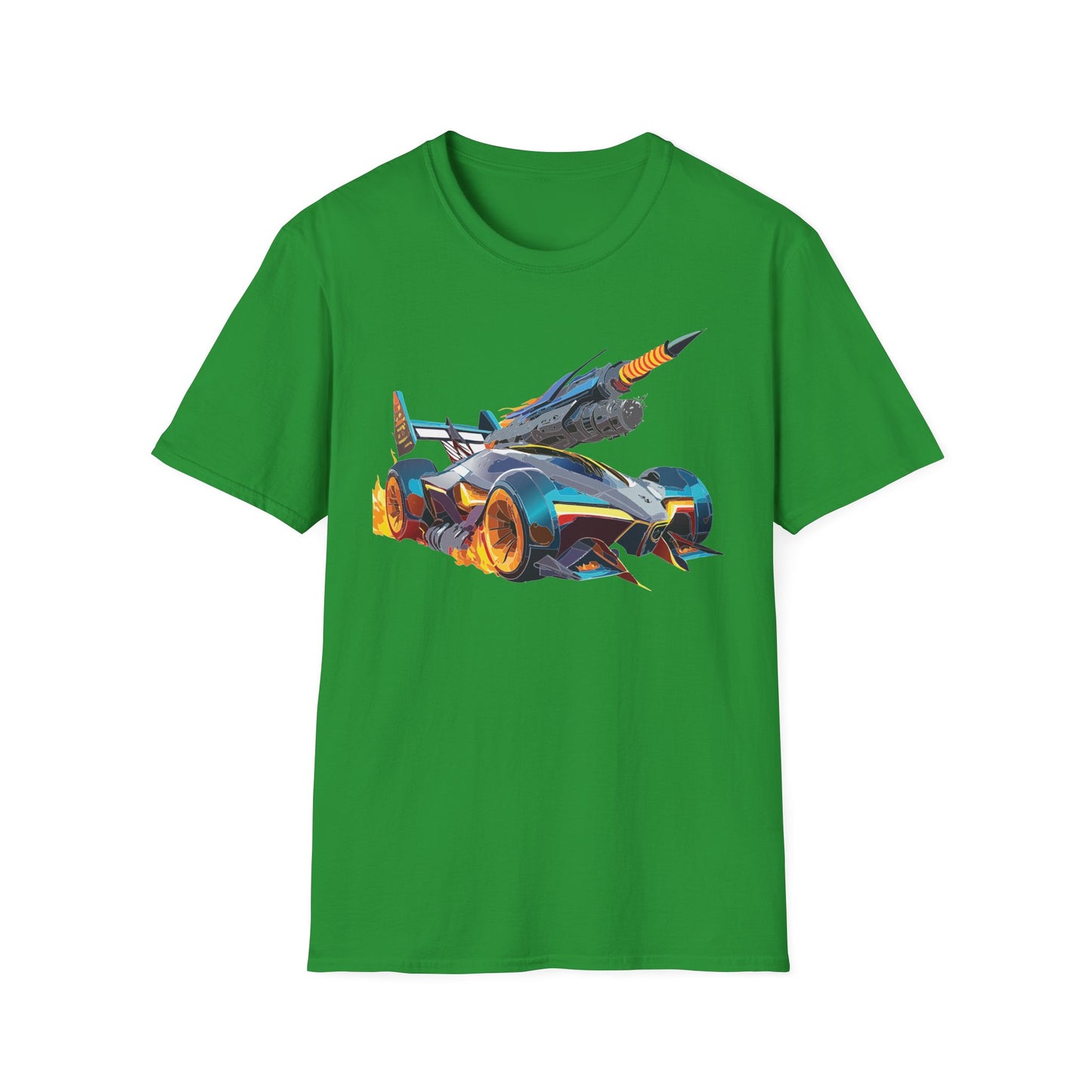 Unisex Car T Shirt Softstyle Cotton Tee With Car Design Hot Wheels Graphic Tee For Men And Women